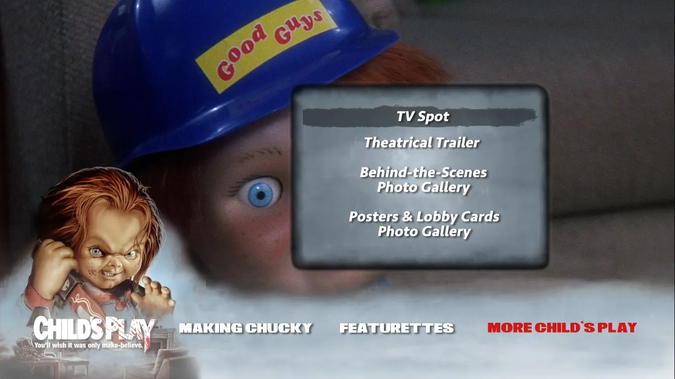 Child's Play features More Child's Play menu