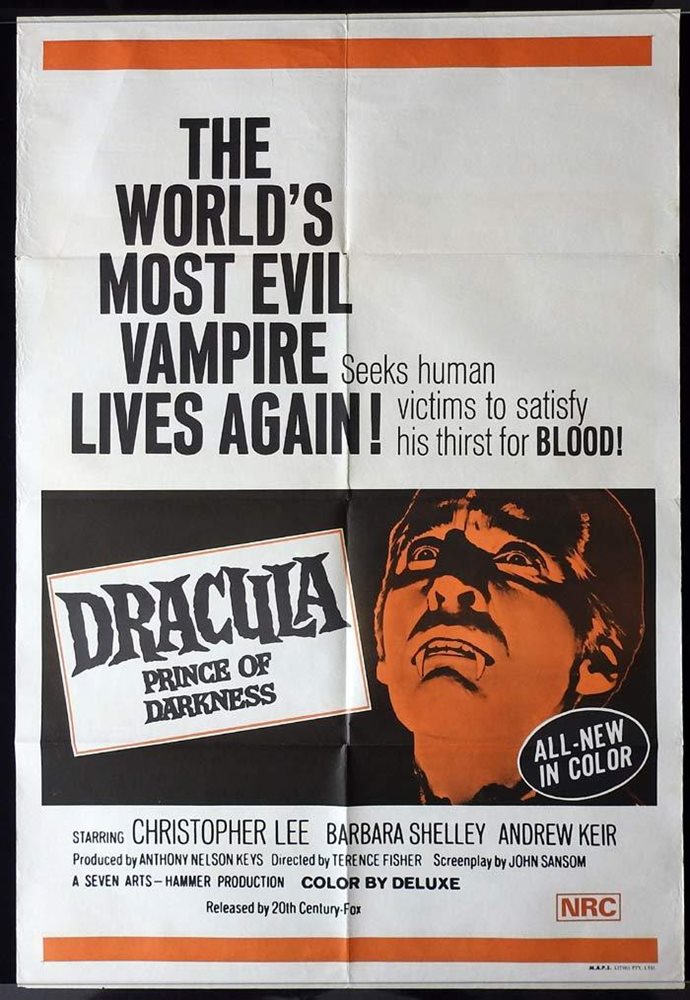 dracula prince of darkness poster