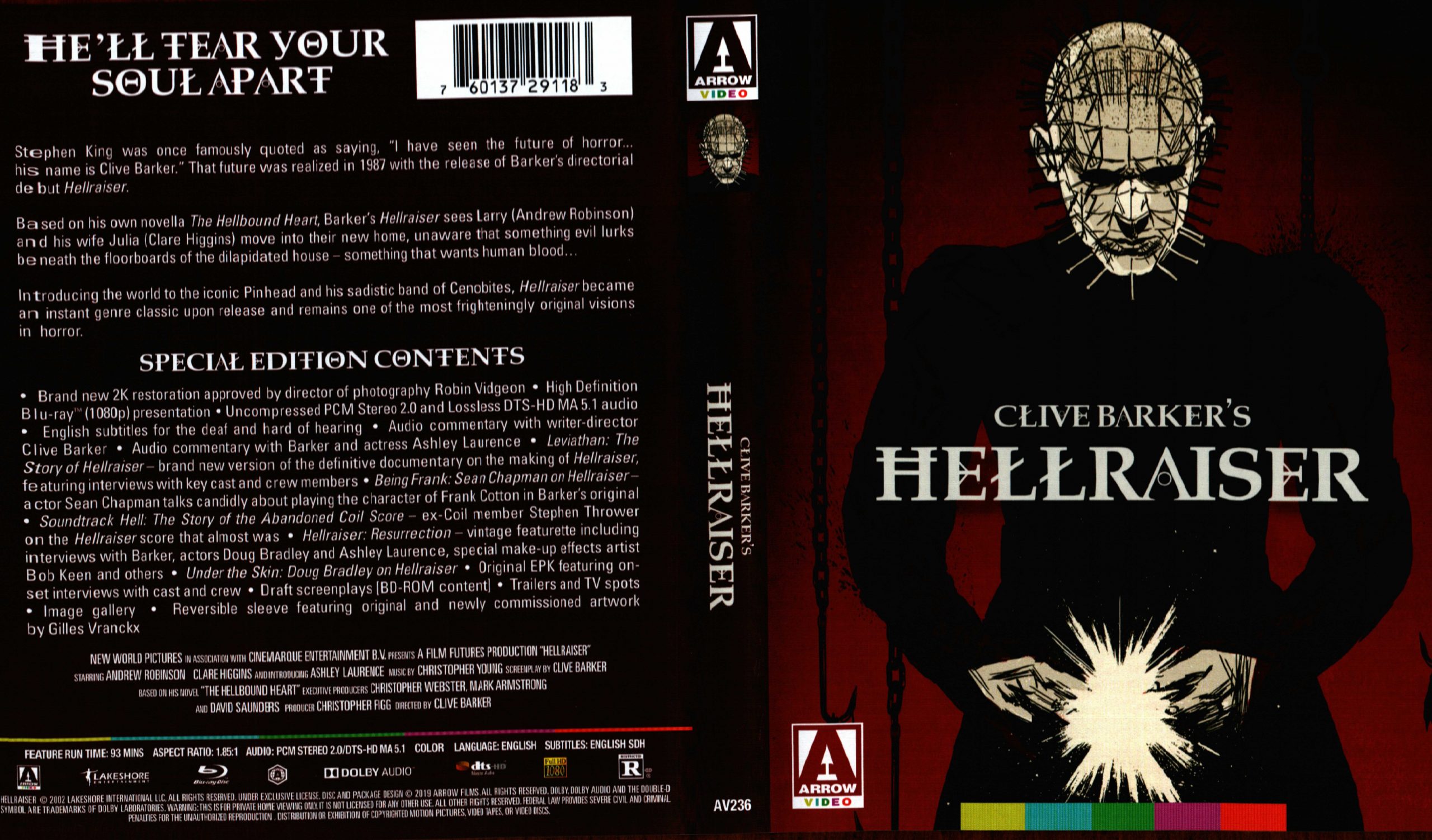 Hellraiser Blu-ray Review (Arrow Video) - Cultsploitation | Cult Films ...