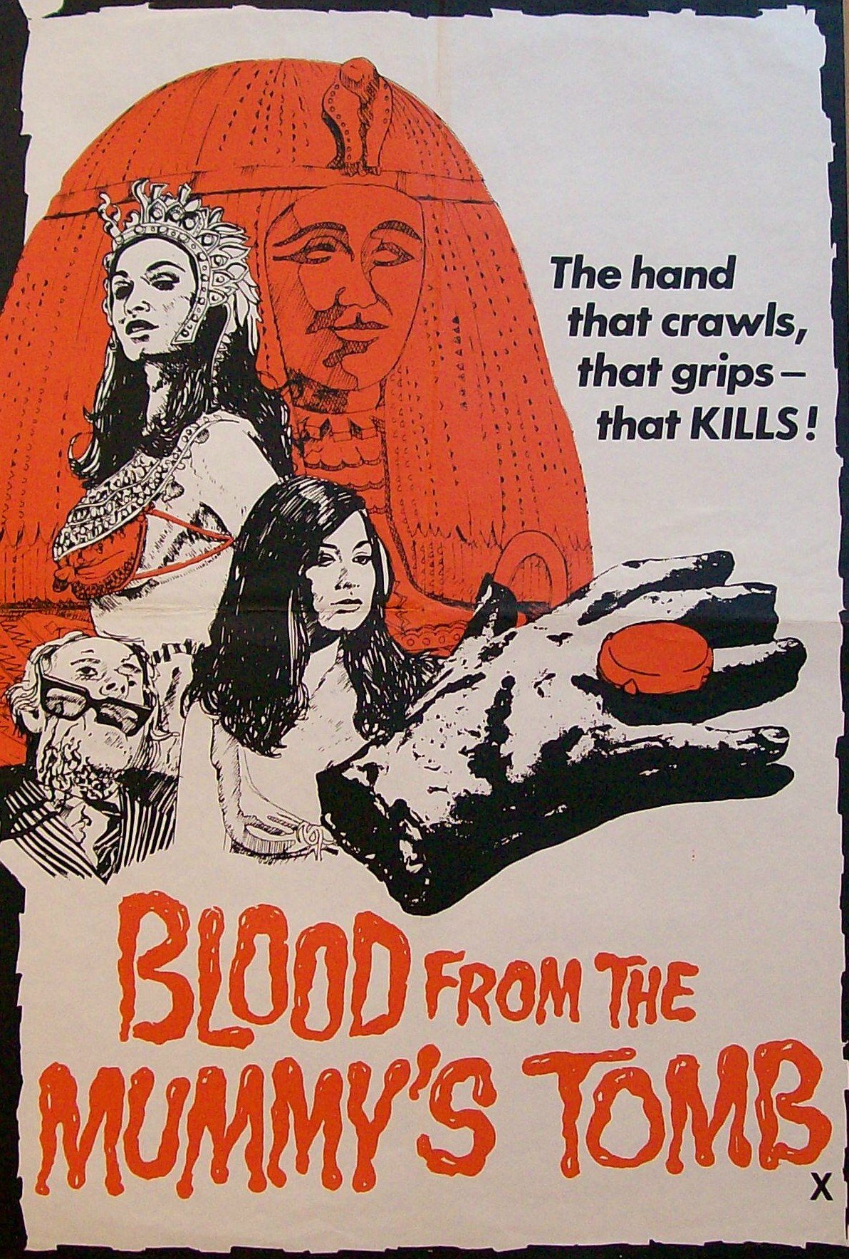 blood from the mummy's tomb poster
