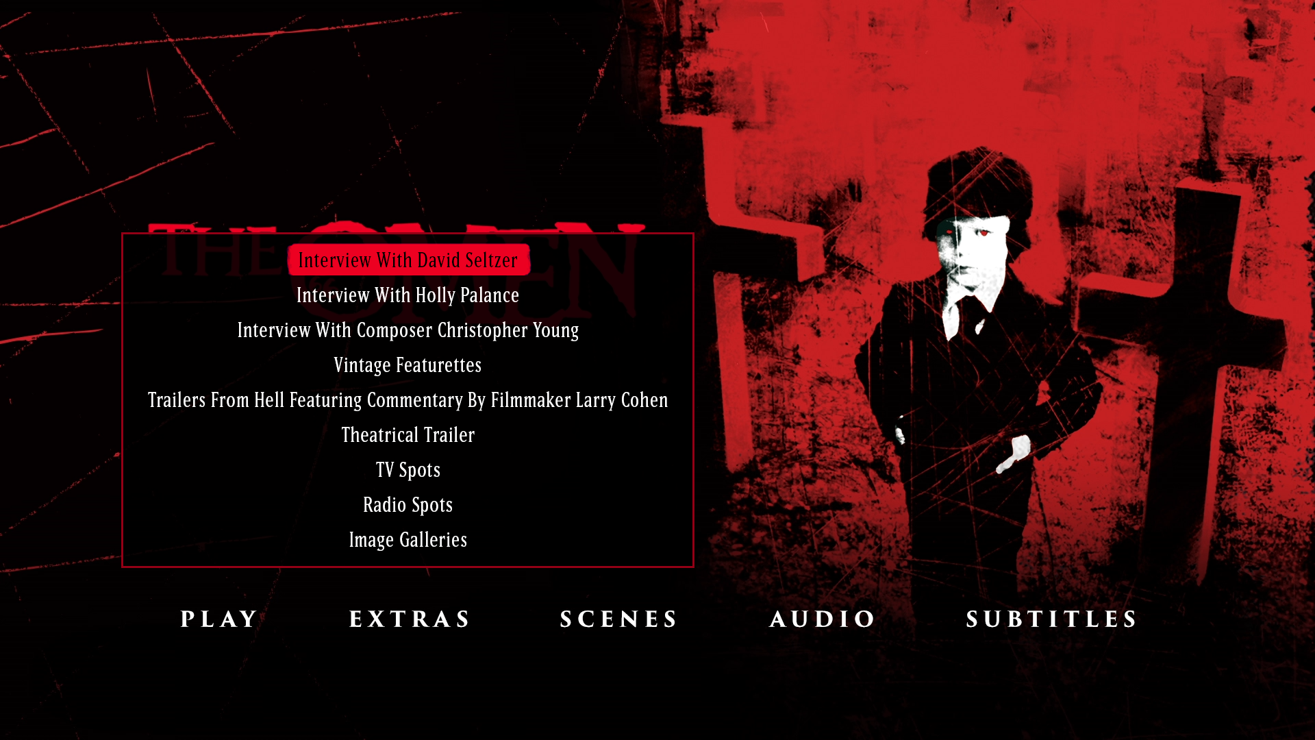 The Omen extras menu