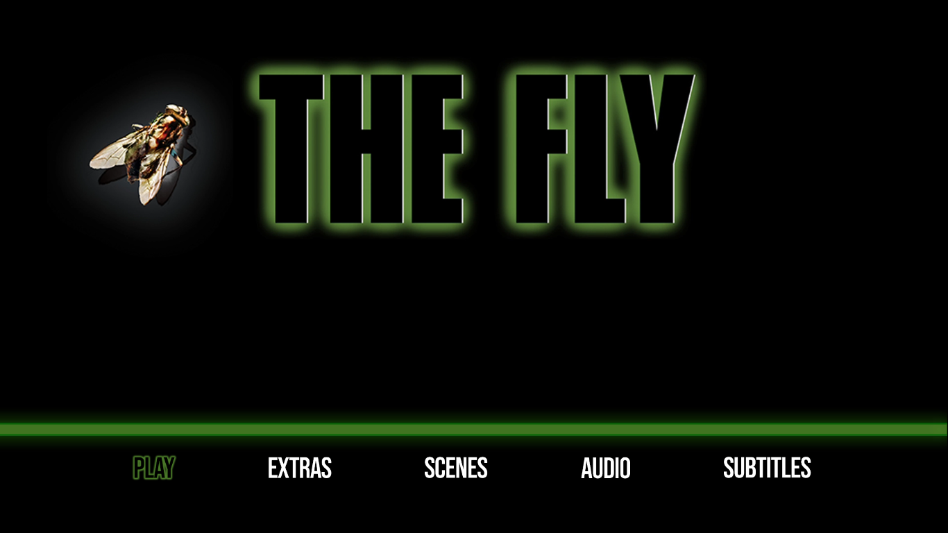 The Fly 1986 Blu-ray menu