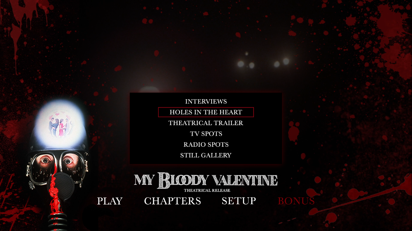 My Bloody Valentine Theatrical Cut extras menu 2