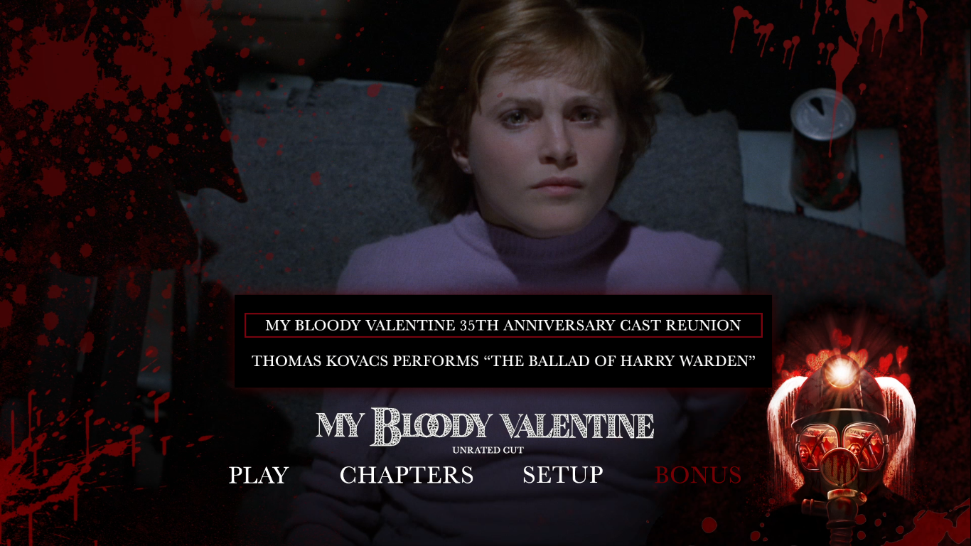 My Bloody Valentine Unrated Cut extras menu