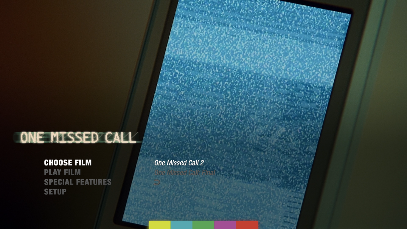 One Missed Call 2/Final Blu-ray menu