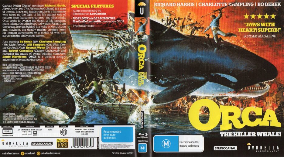 Orca Umbrella Entertainment Front Sleeve