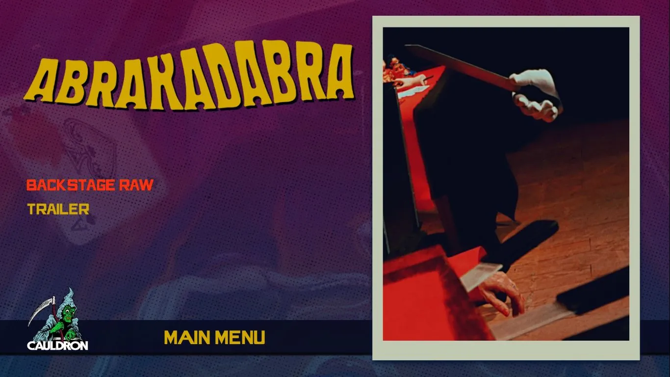 Abrakadabra extras menu