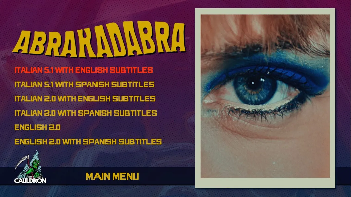 Abrakadabra setup menu