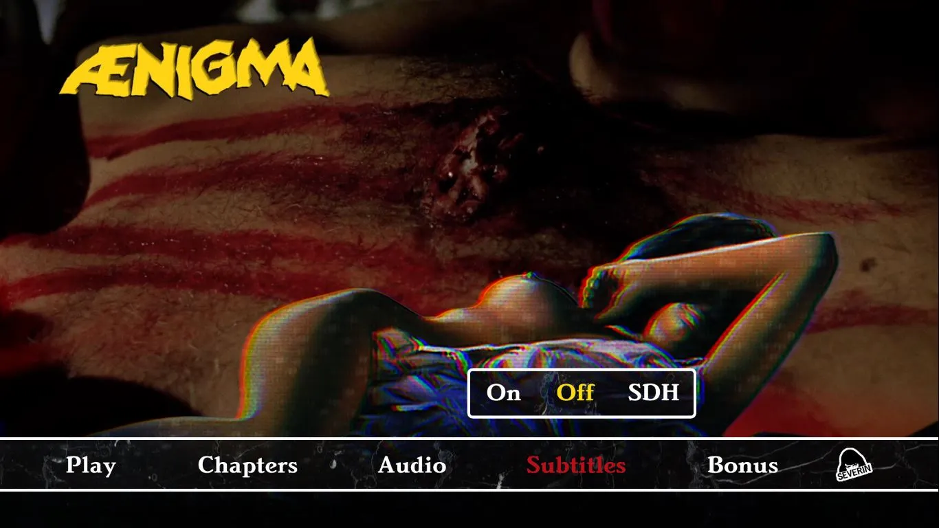 Aenigma subtitles menu