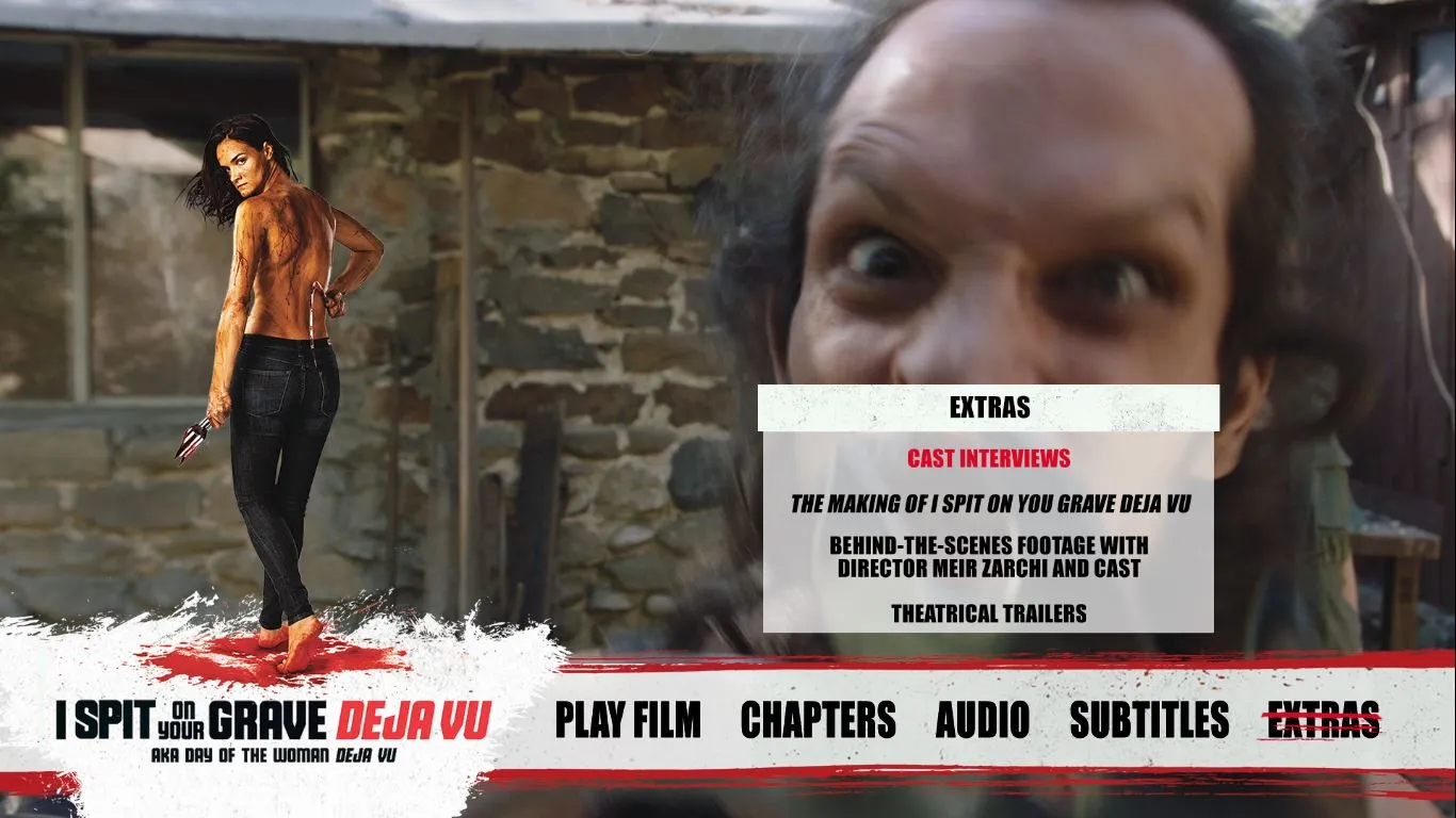 I Spit On Your Grave Deja Vu extras menu