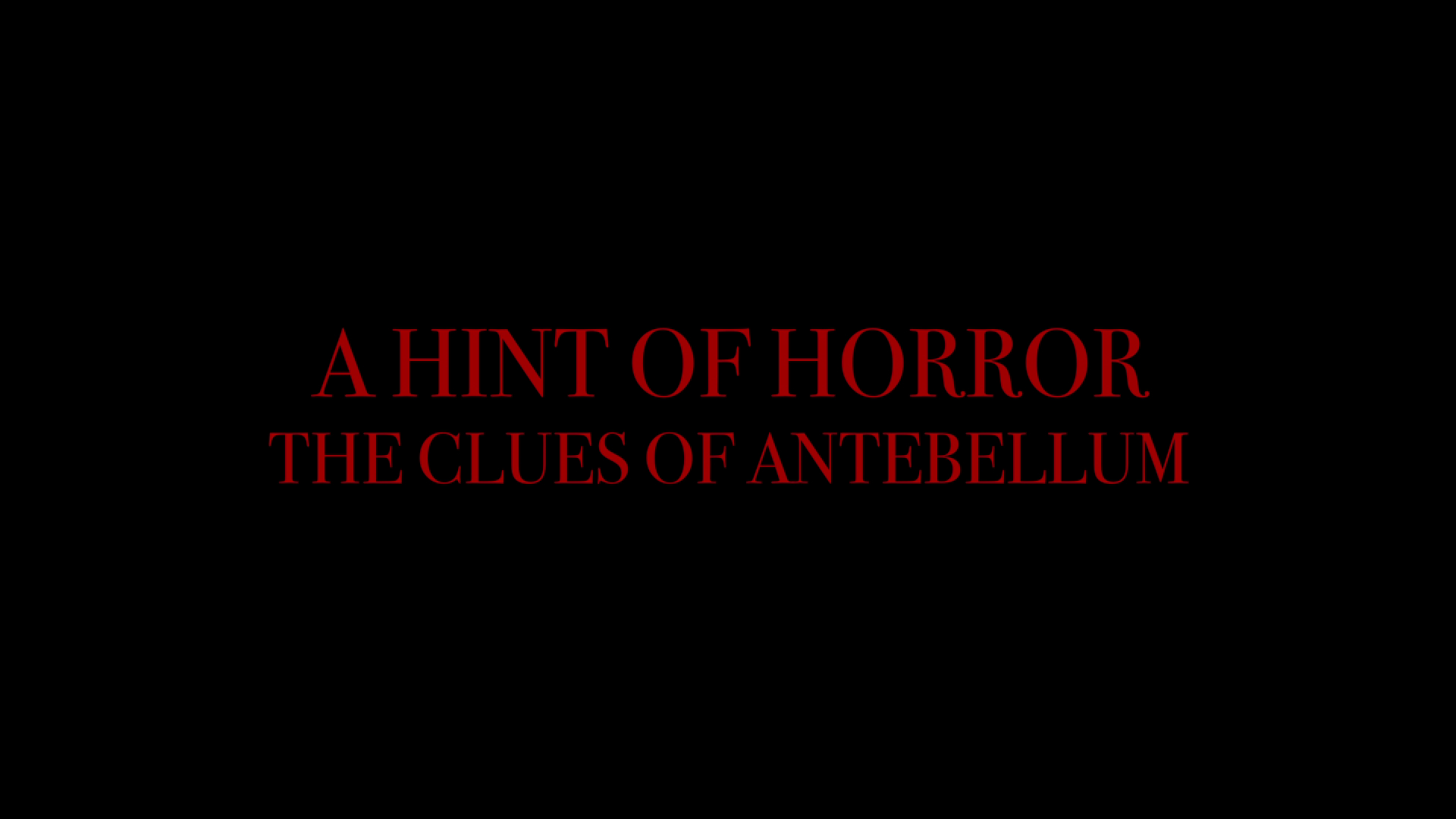 Antebellum A Hint of Horror featurette