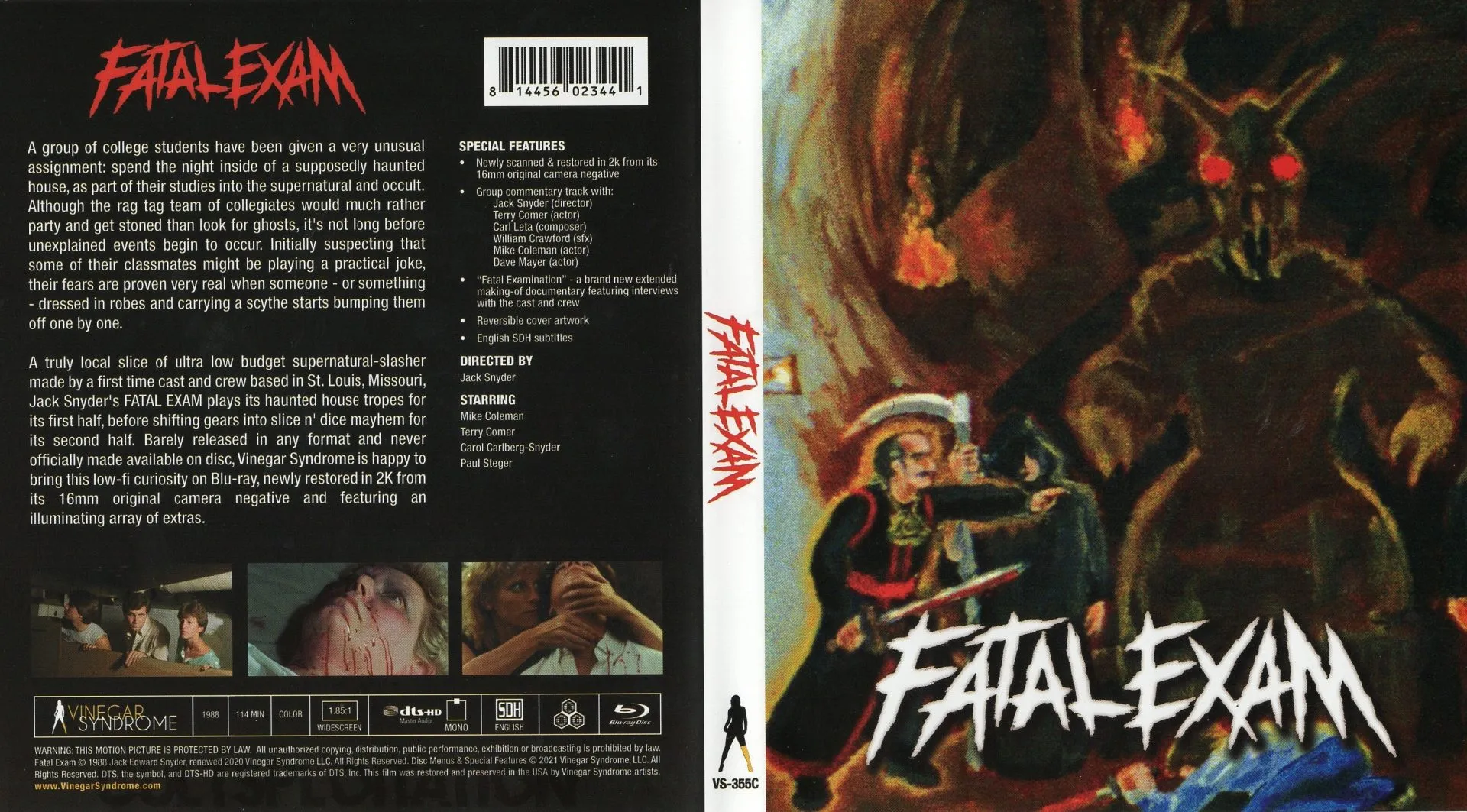 Fatal Exam Bluray Review (Vinegar Syndrome) Cultsploitation