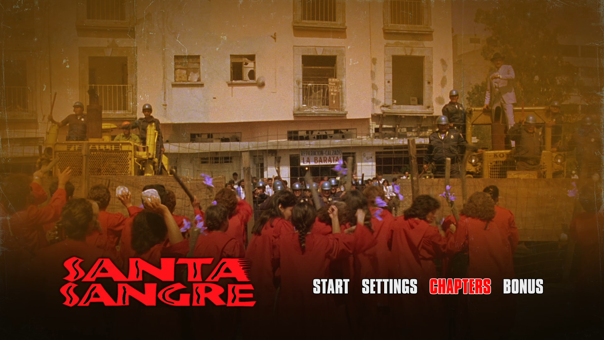 Santa Sangre 4K UHD menu