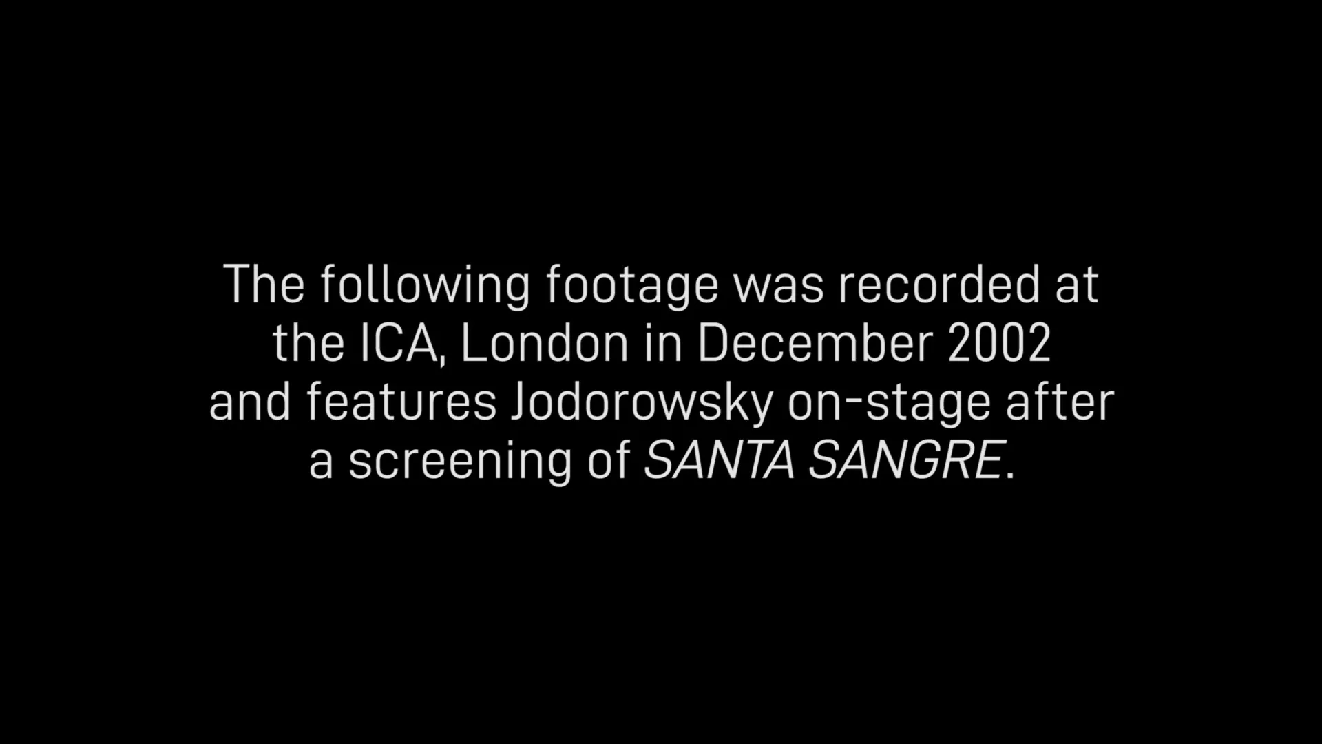 Santa Sangre 4K Jodorowsky Q&A