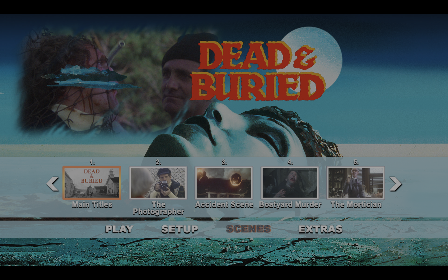 Dead & Buried 4K UHD scene select menu