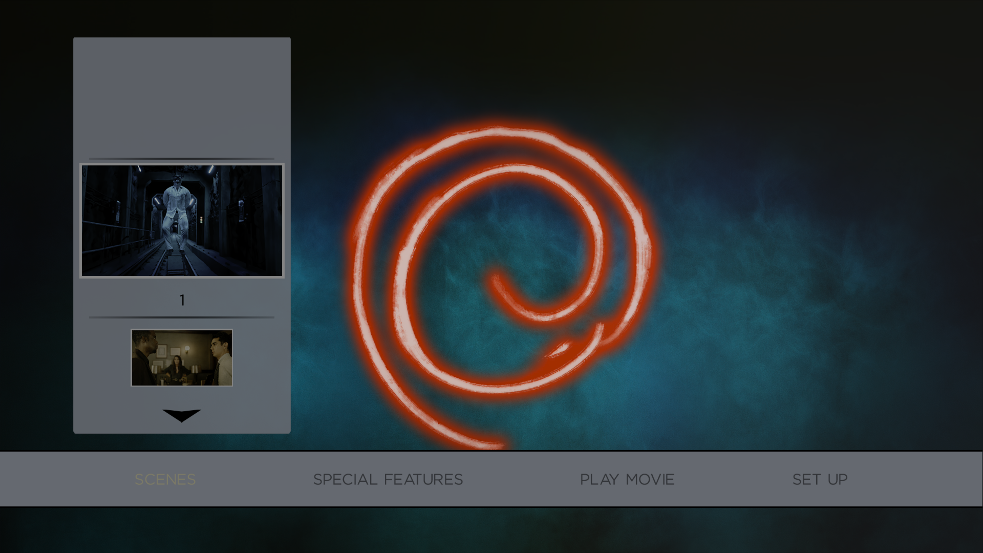 Spiral 4K scene select menu