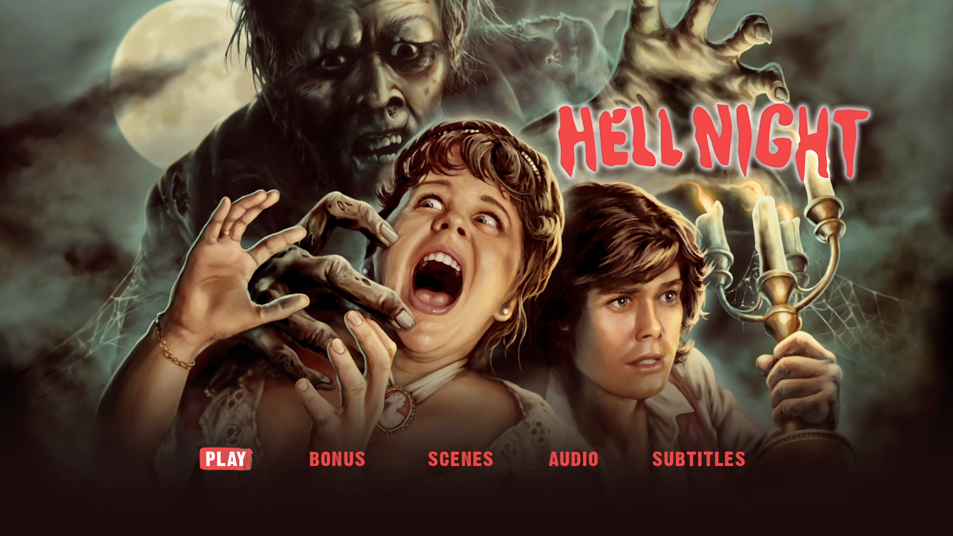 Hell Night Blu-ray menu