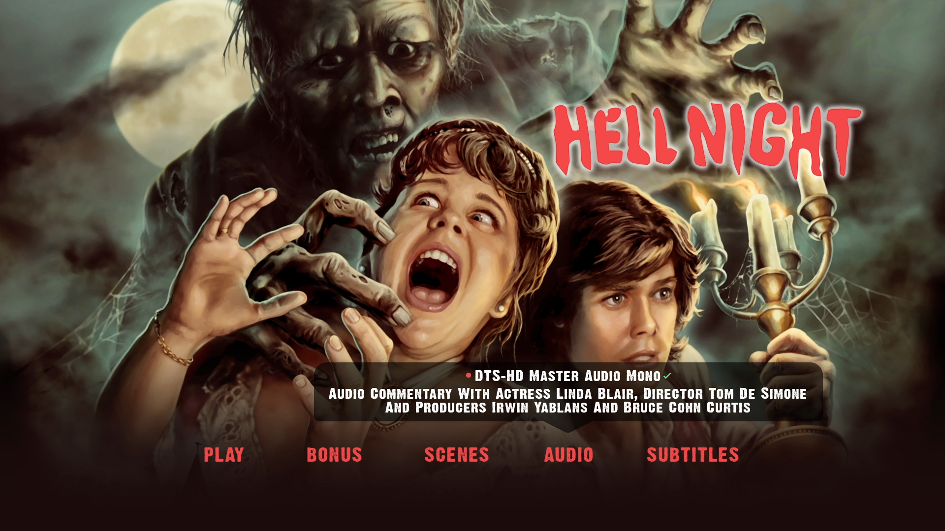 Hell Night audio menu