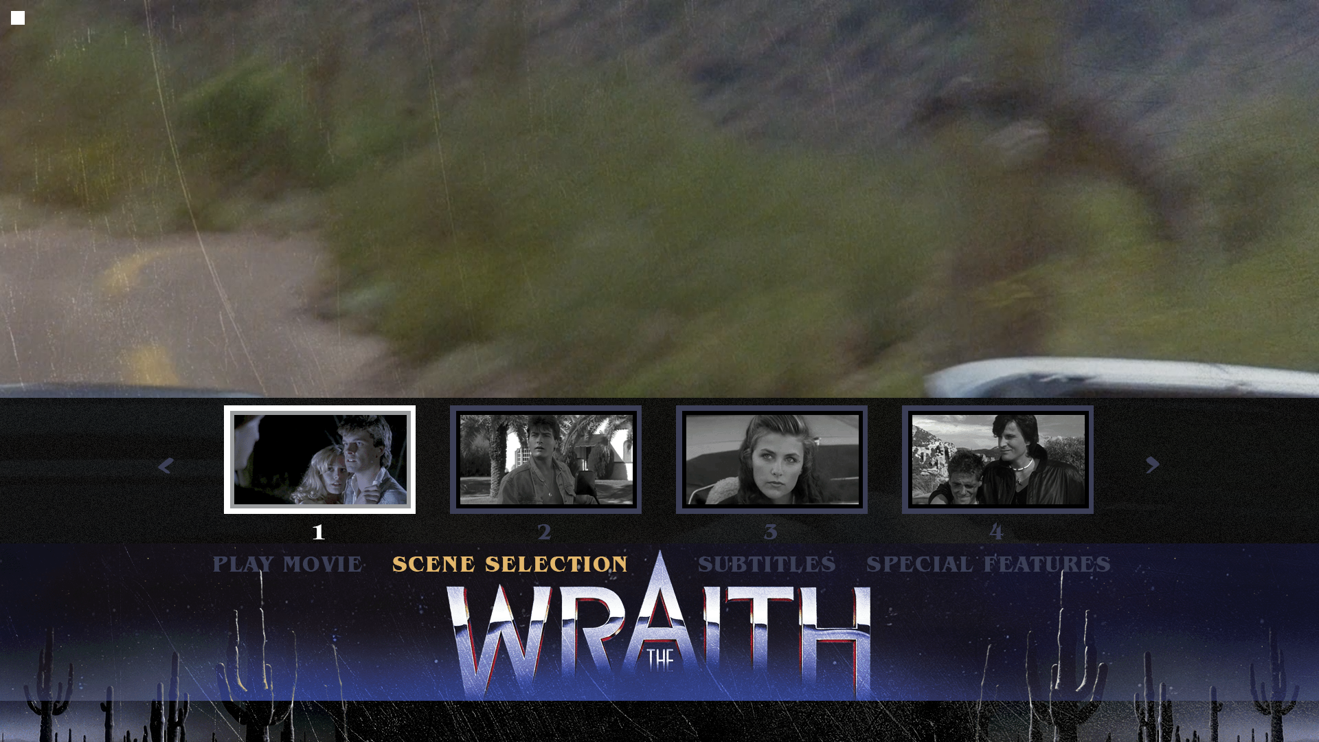 The Wraith scene select menu