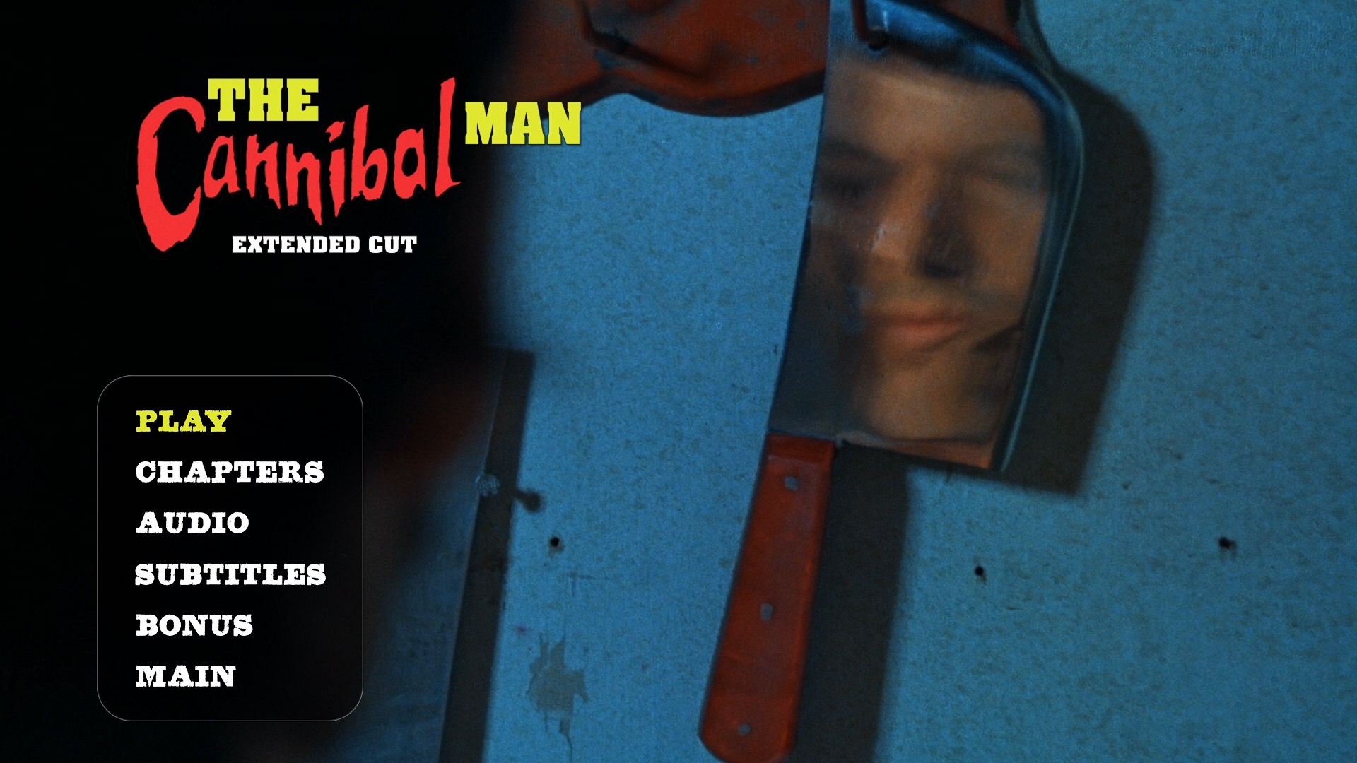 Cannibal Man Extended Cut Blu-ray Menu