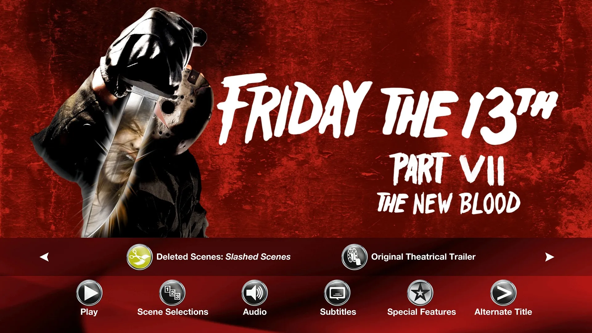 Paramount Pictures Friday the 13th Part VII: The New Blood Blu-ray Extras Menu 5