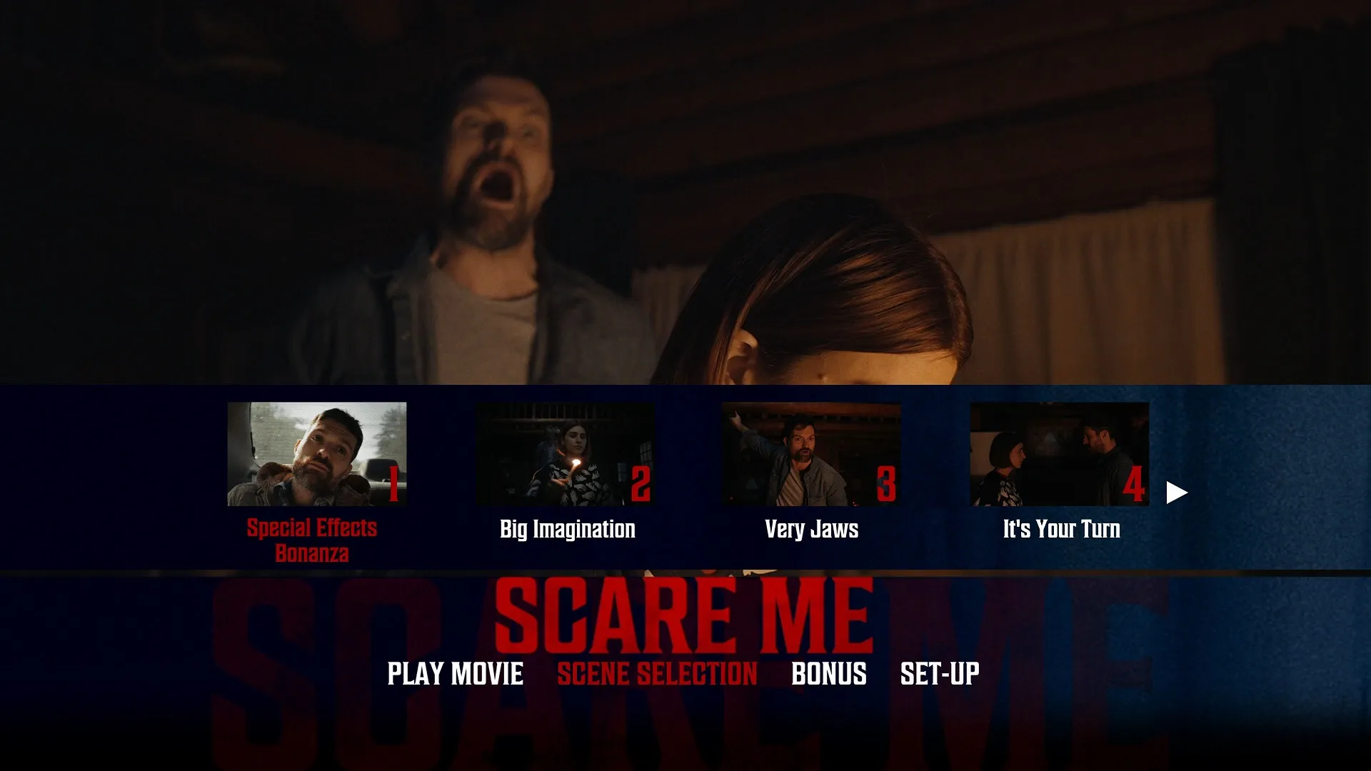 Scare Me Blu-ray Scenes Menu