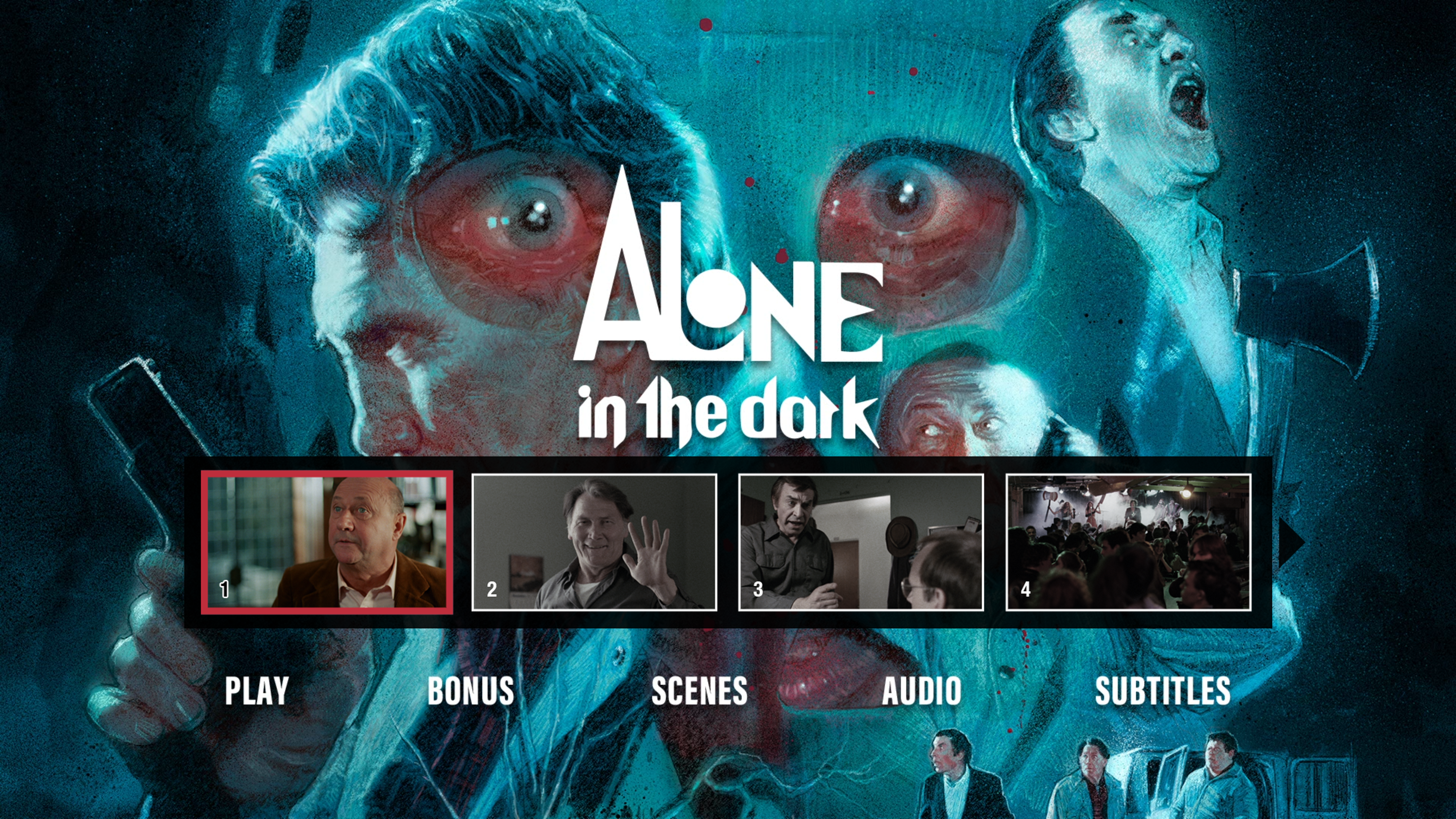 Alone in the Dark scene select menu