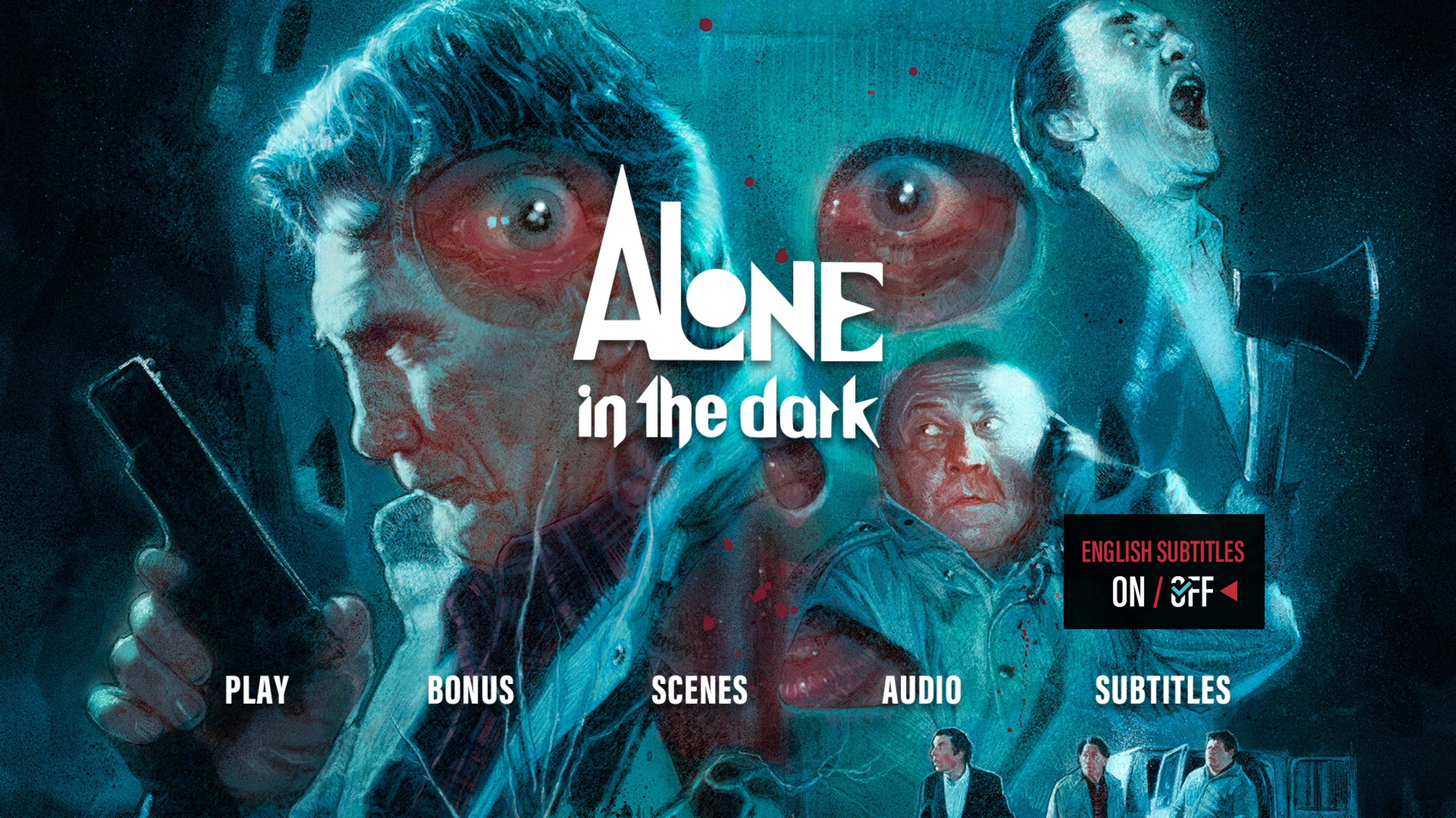 Alone in the Dark subtitles menu