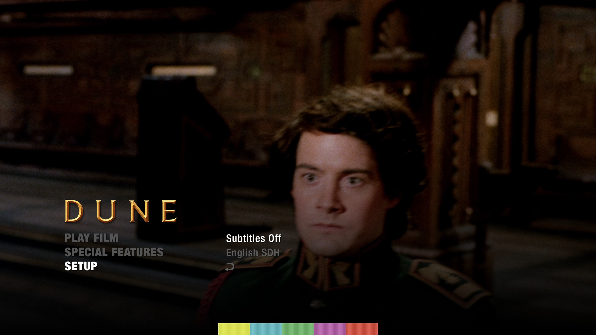Dune 4K subtitles menu