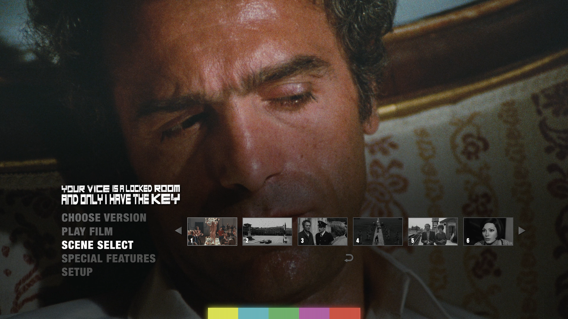 Your Vice is a Locked Room and Only I Have the Key scene select menu