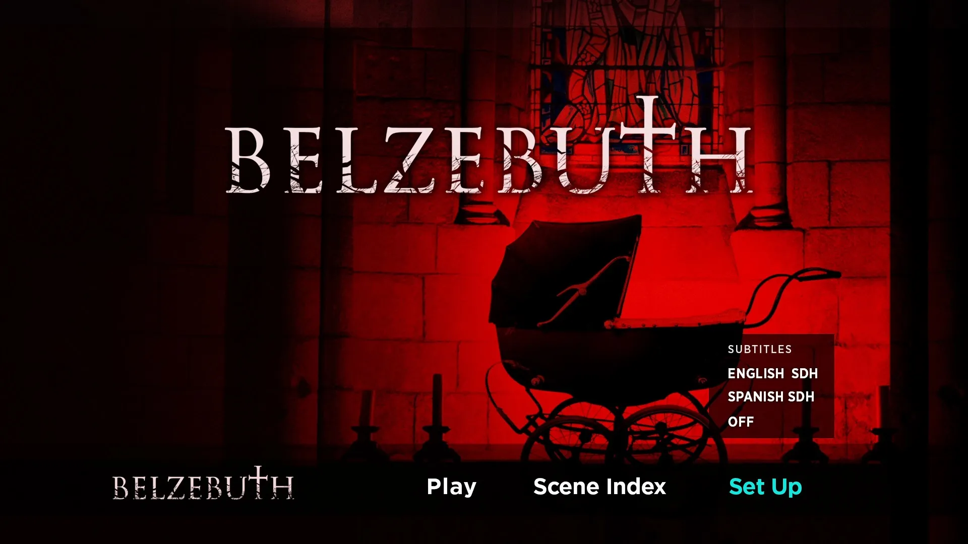 Belzebuth Blu-ray Setup Menu