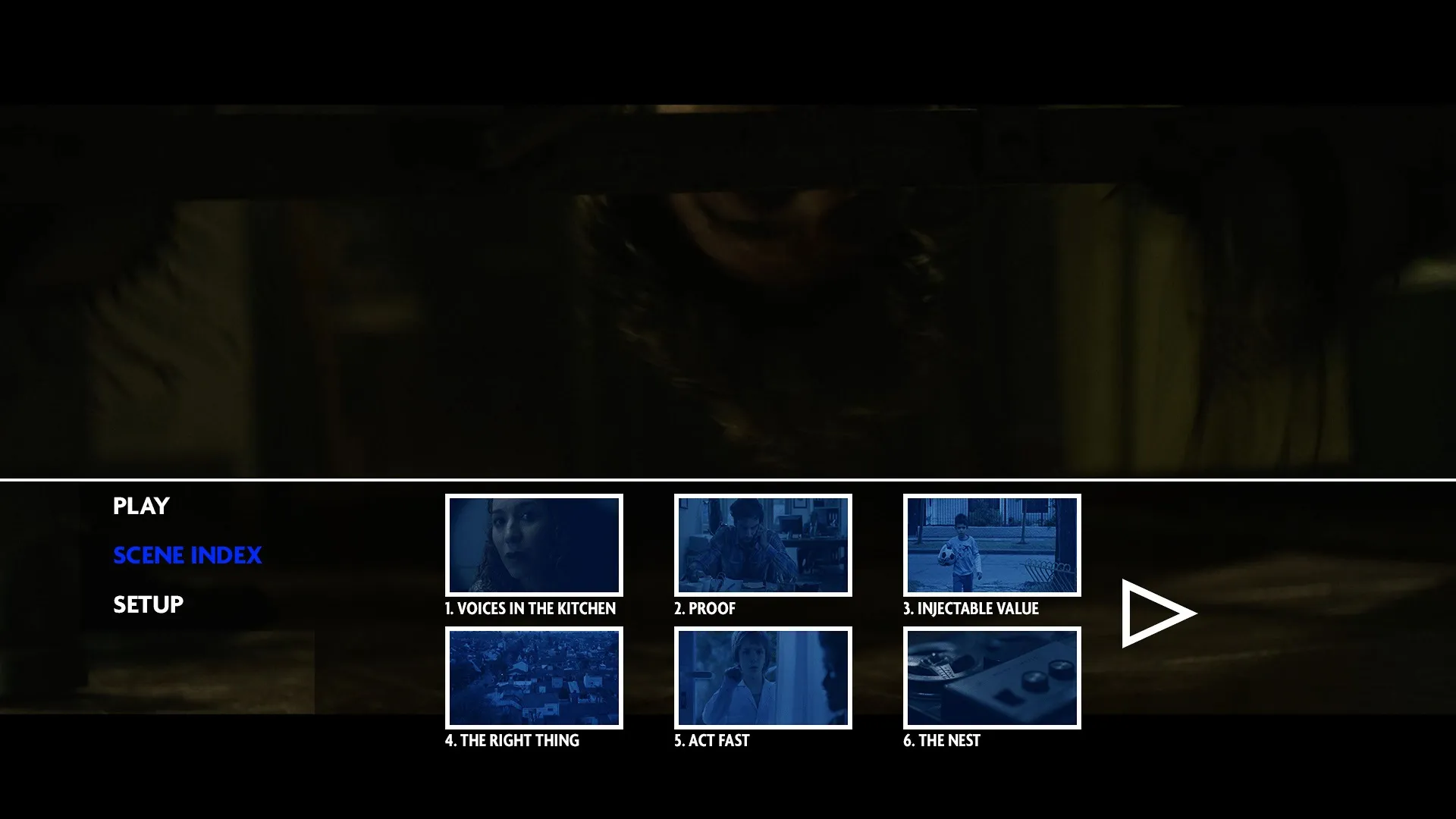 Terrified Blu-ray Scenes Menu