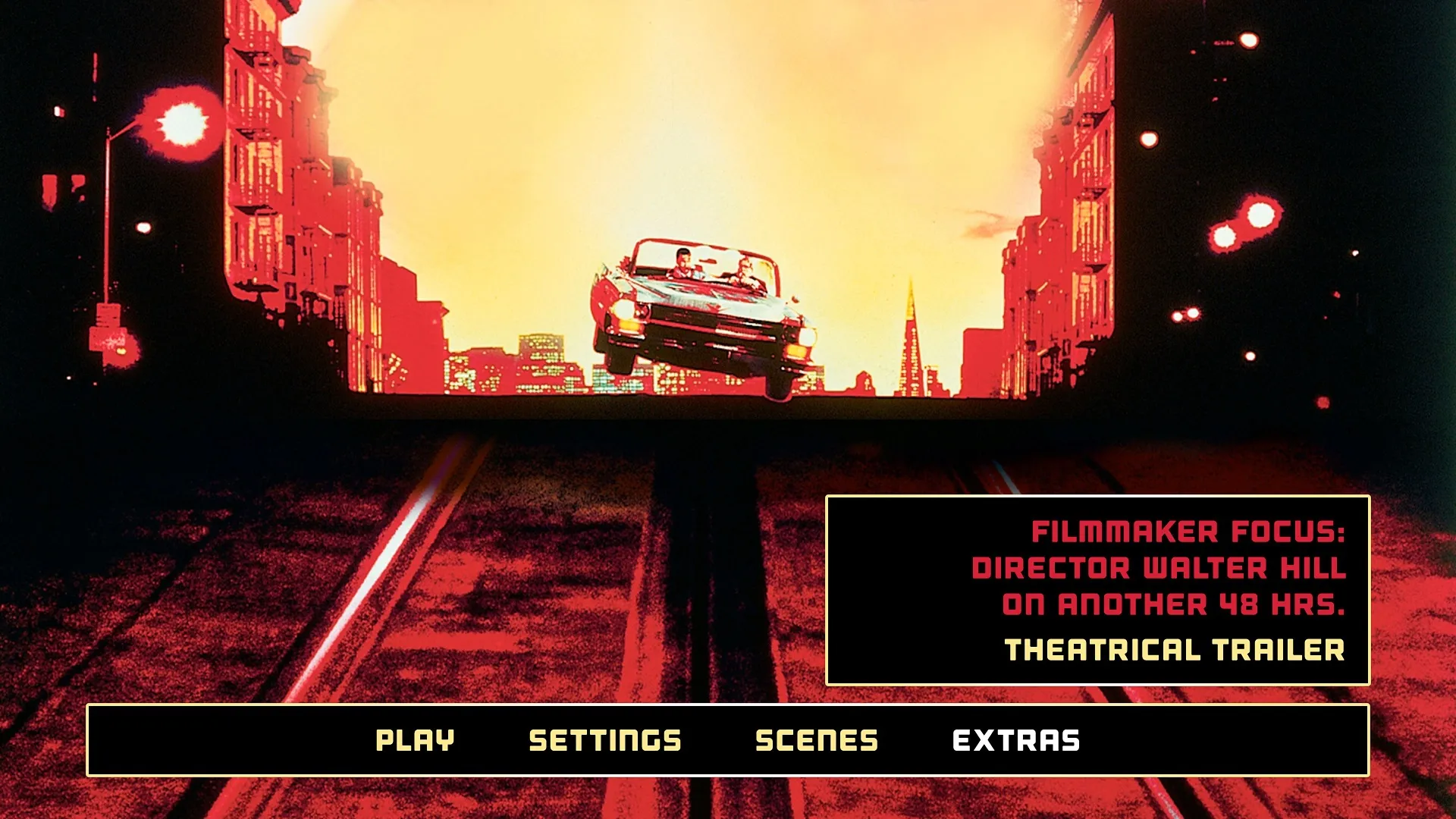 Another 48 Hrs. Blu-ray Extras Menu