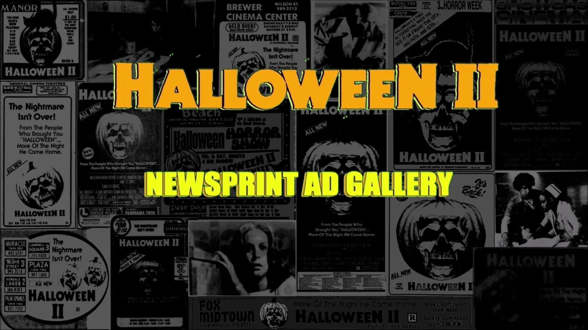 Halloween II newsprint ad gallery