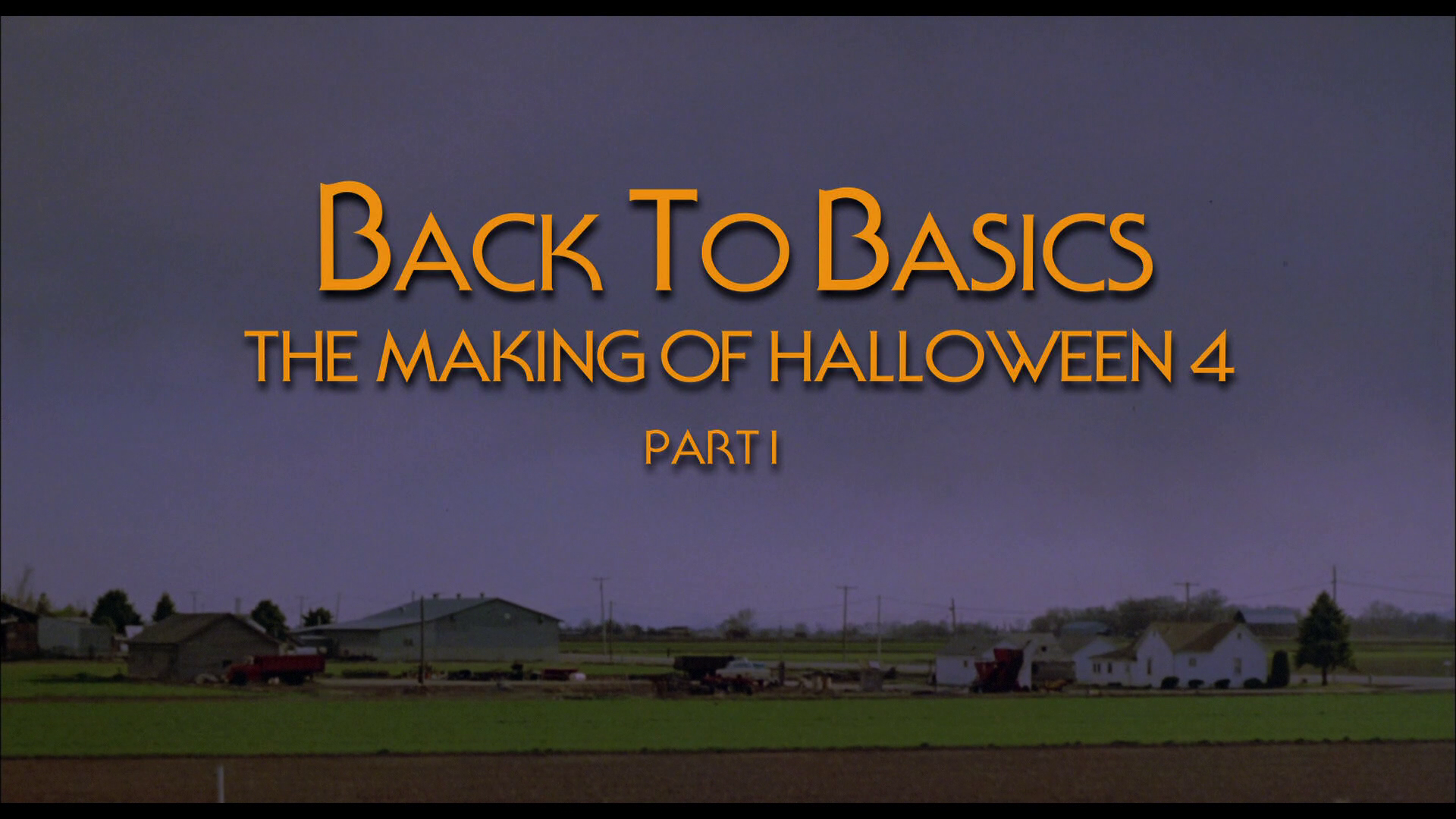 Halloween 4 Back to Basics Making of featurette