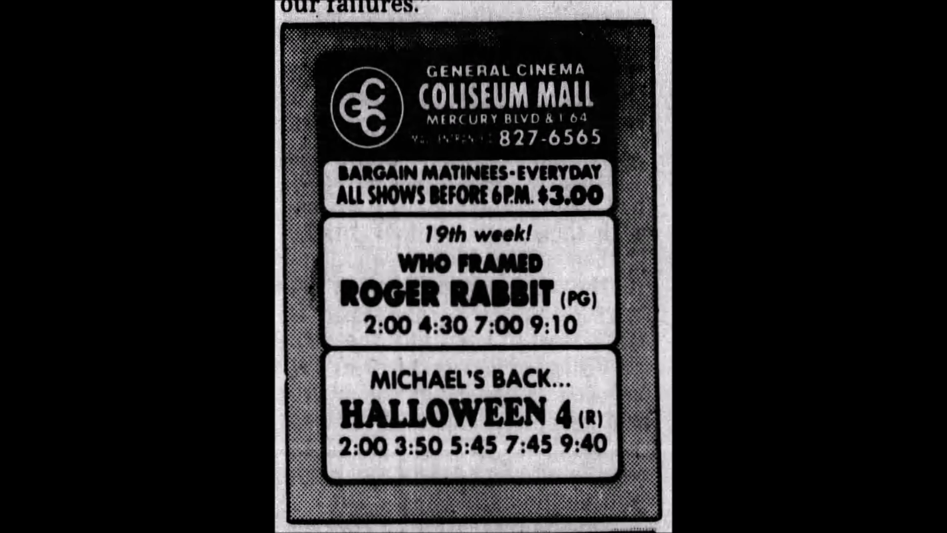 Halloween 4 newsprint ad gallery