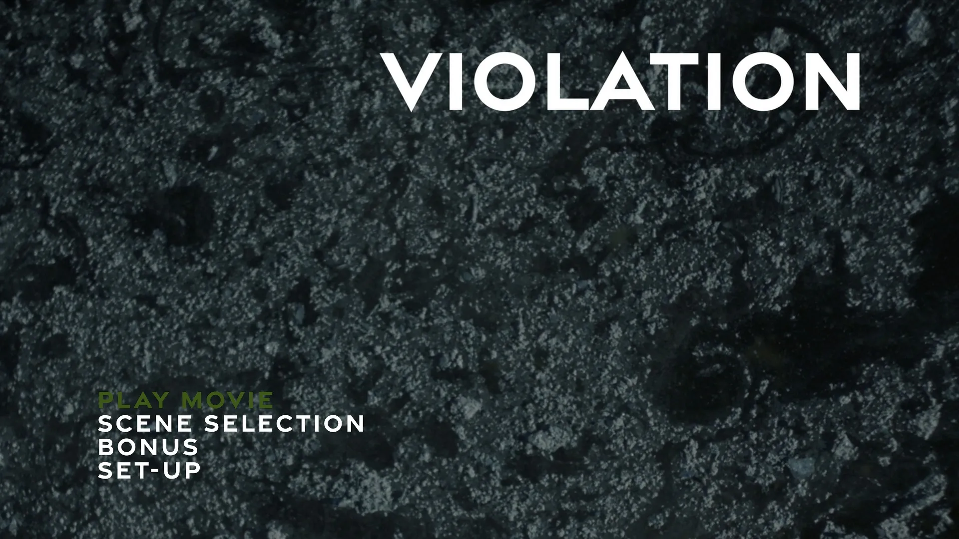 Violation Blu-ray Menu