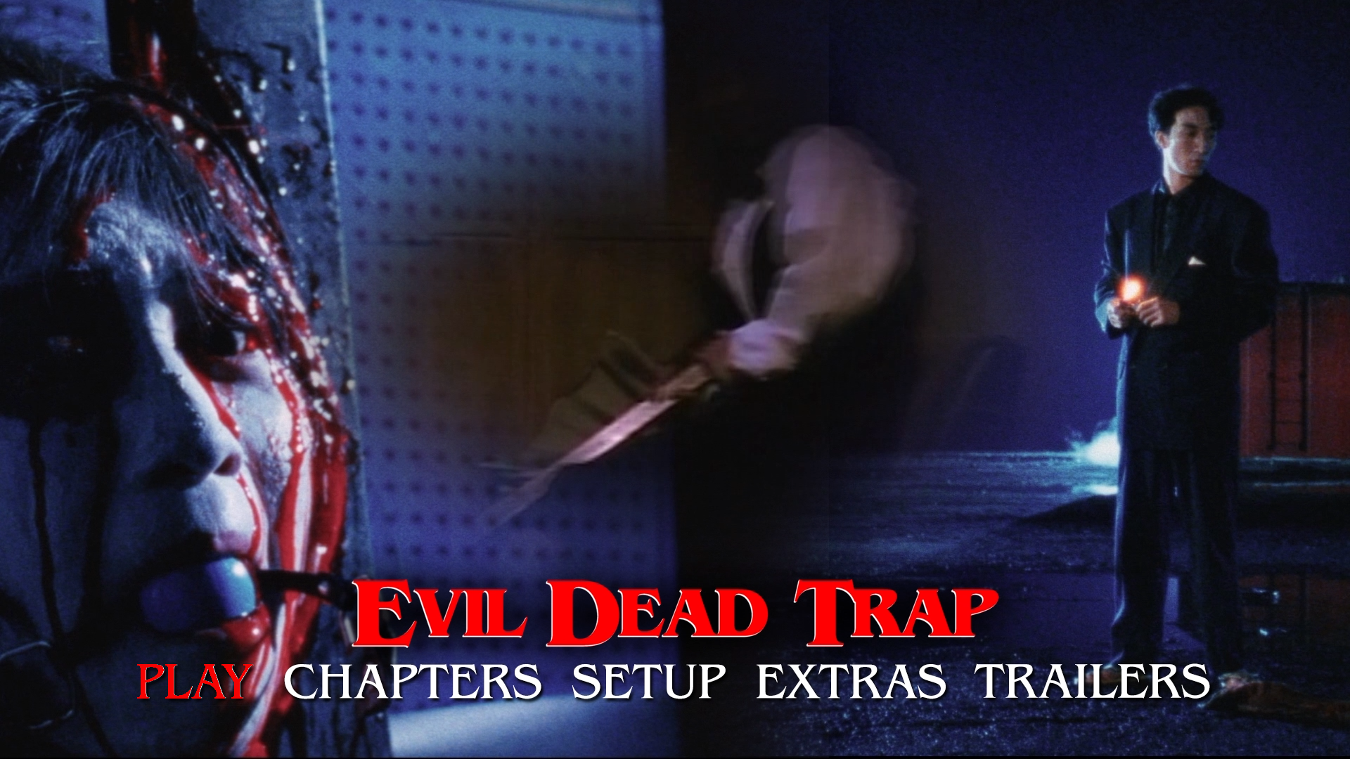 Evil Dead Trap Blu-ray menu