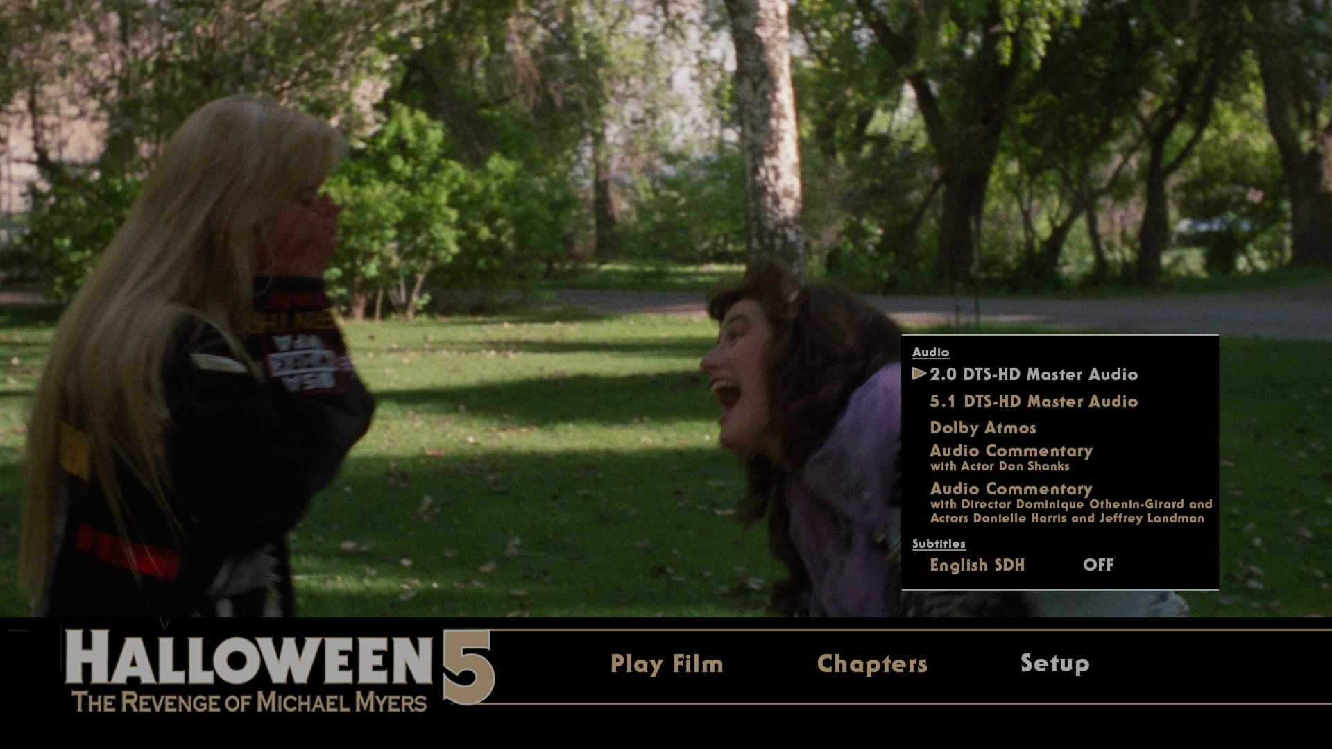 Halloween 5 4K setup menu