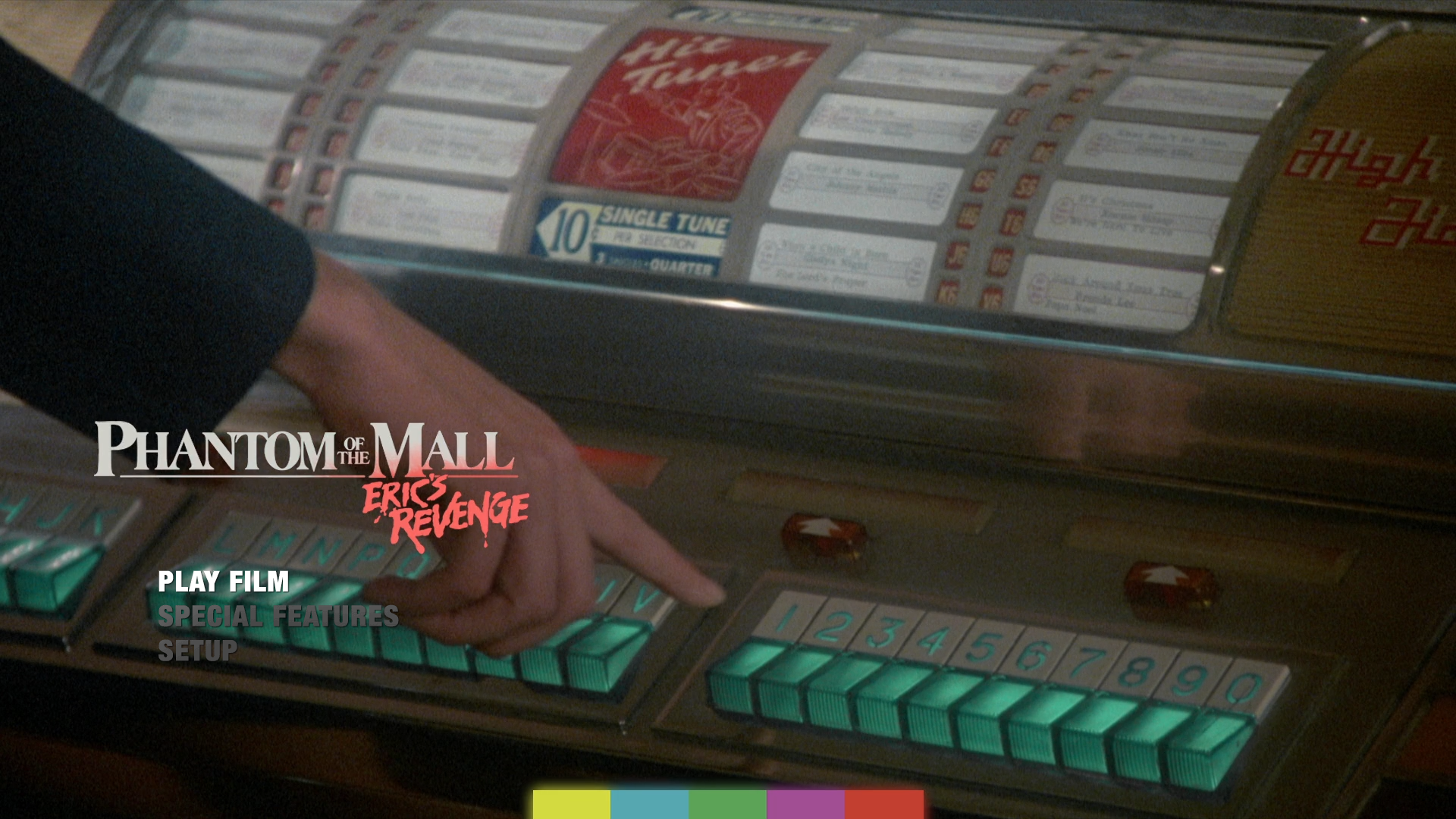 Phantom of the Mall Blu-ray menu