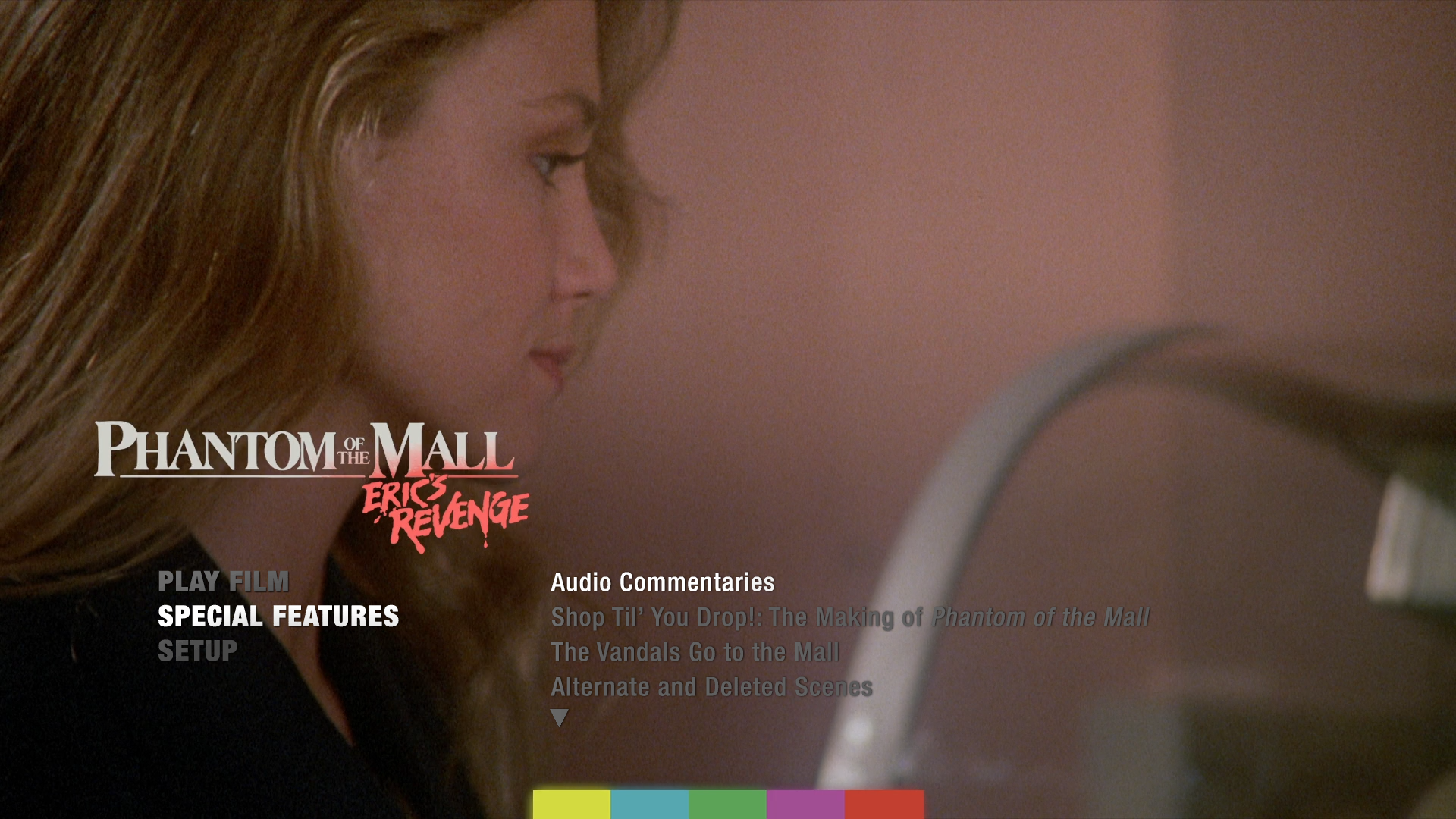 Phantom of the Mall theatrical cut extras menu