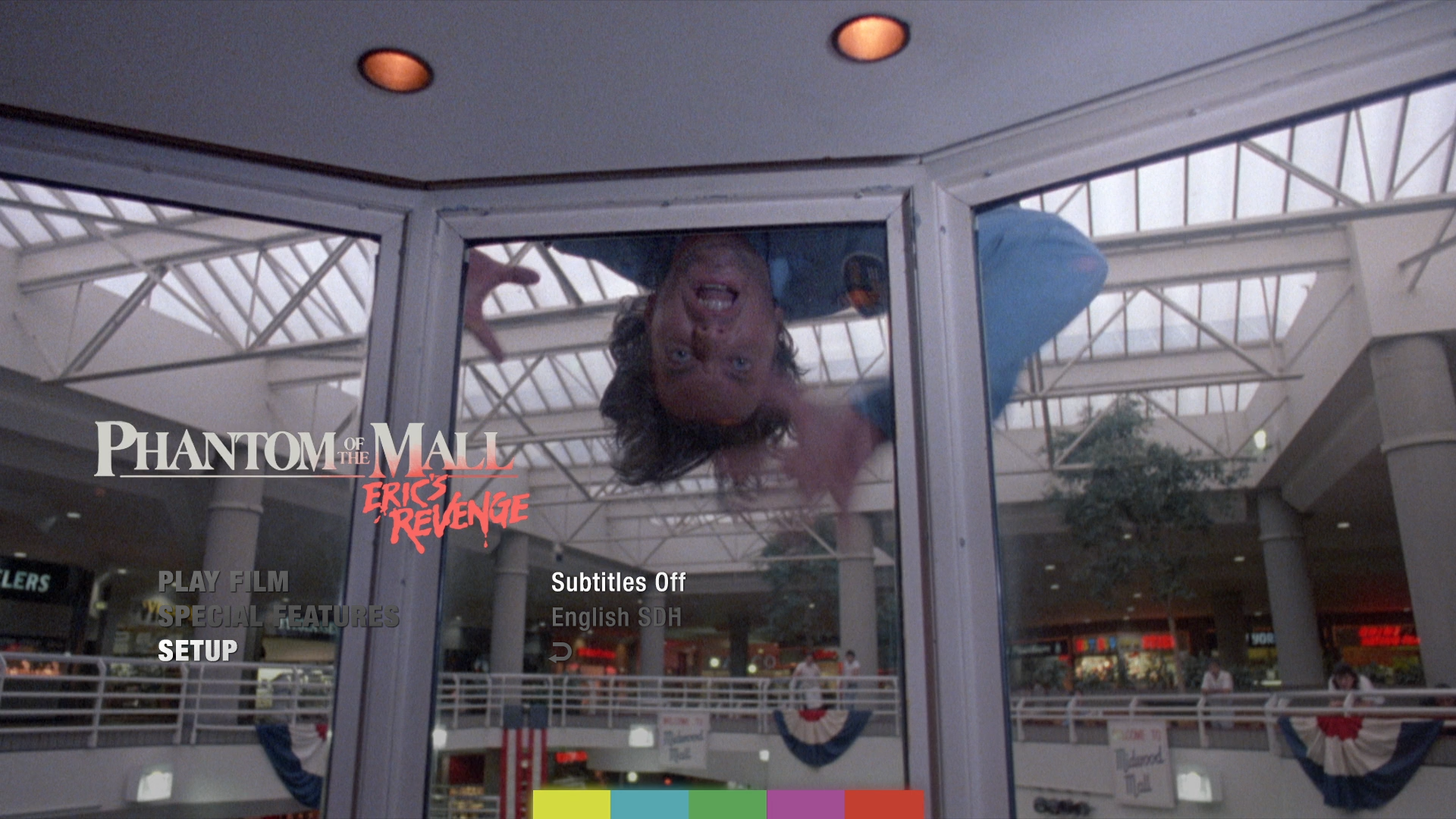 Phantom of the Mall theatrical cut subtitles menu