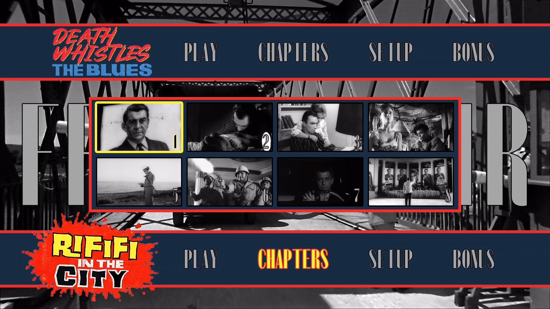 Rififi in the City scene select menu