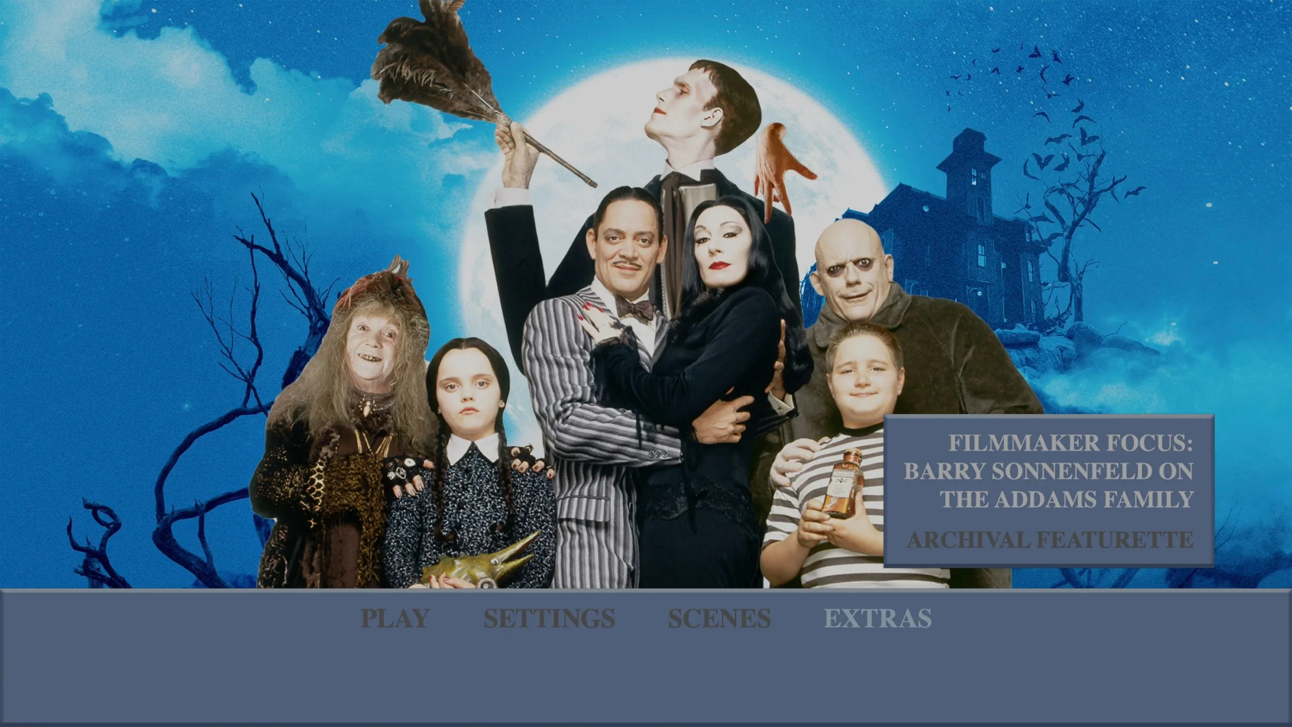 The Addams Family 4K UHD Extras Menu
