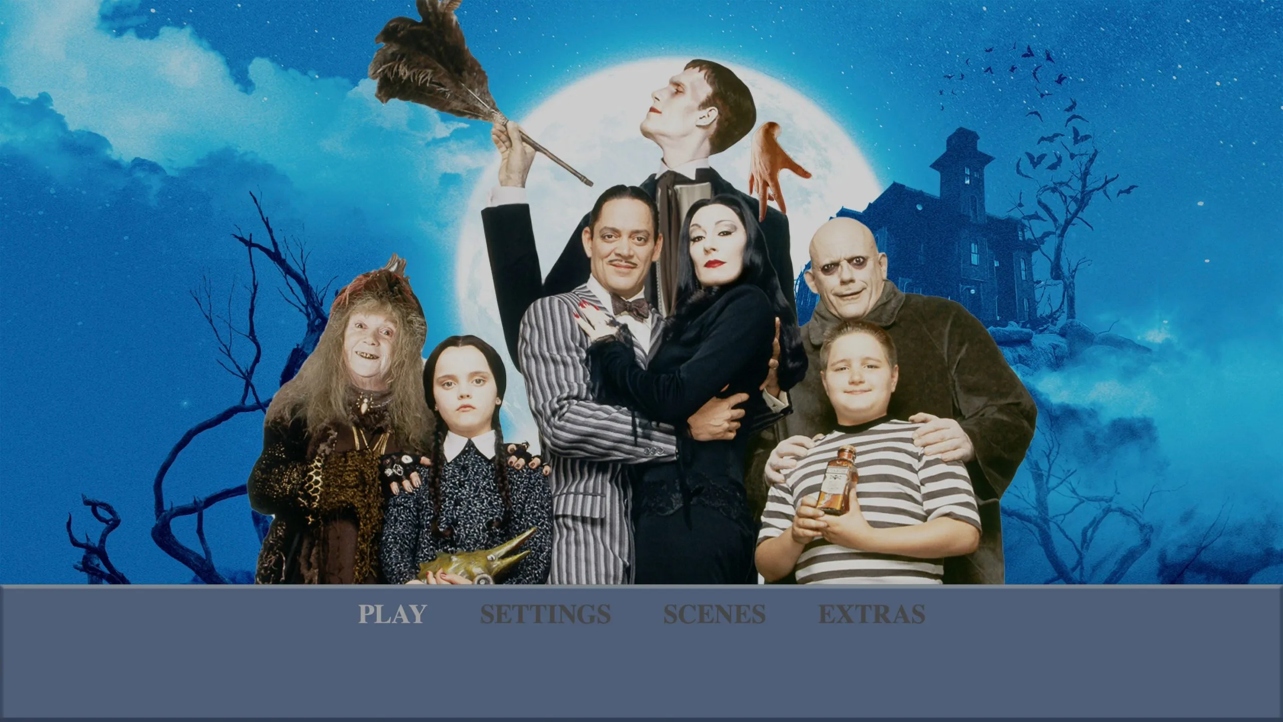 The Addams Family 4K UHD Menu