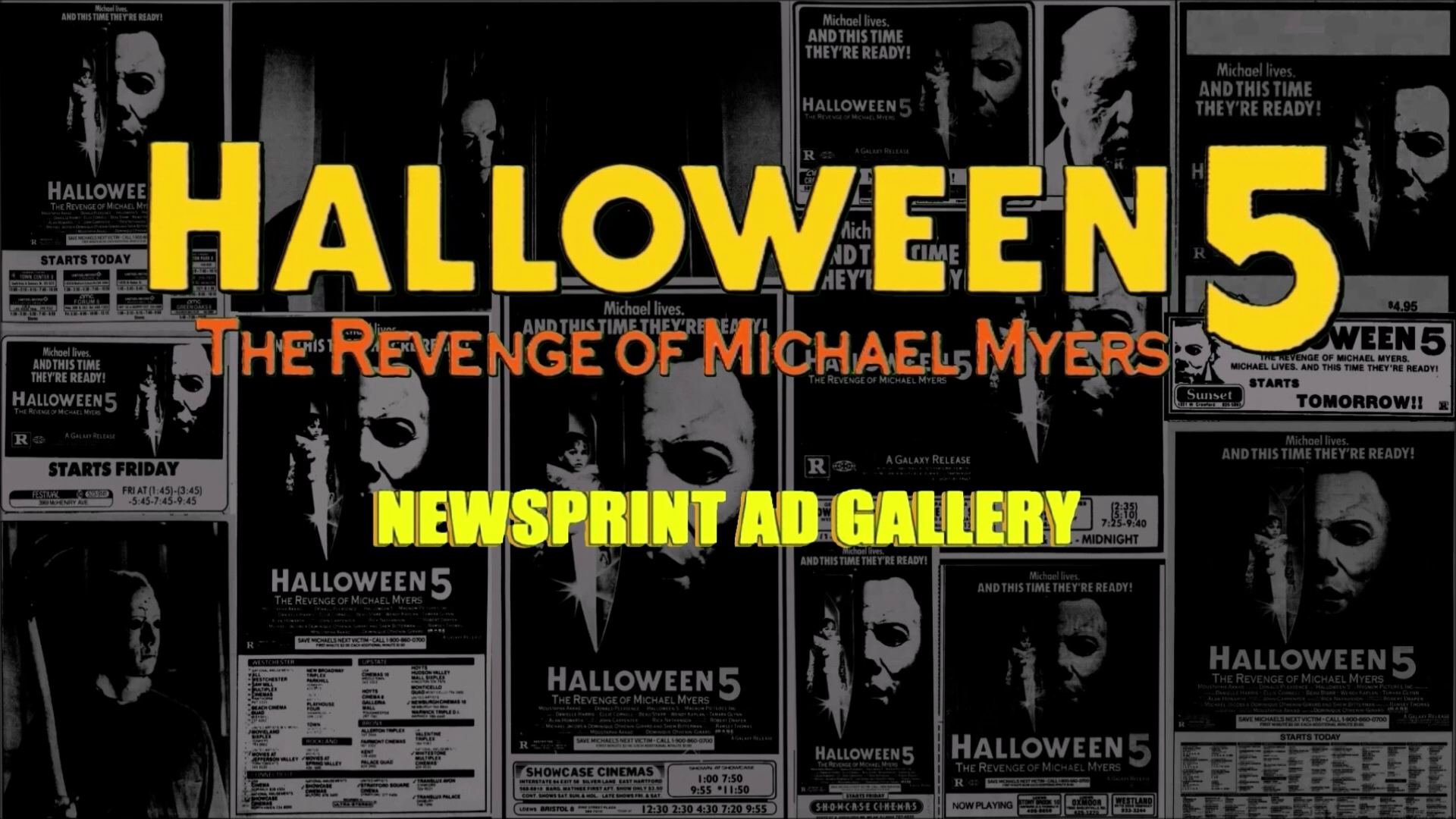 Halloween 5 newsprint ad gallery
