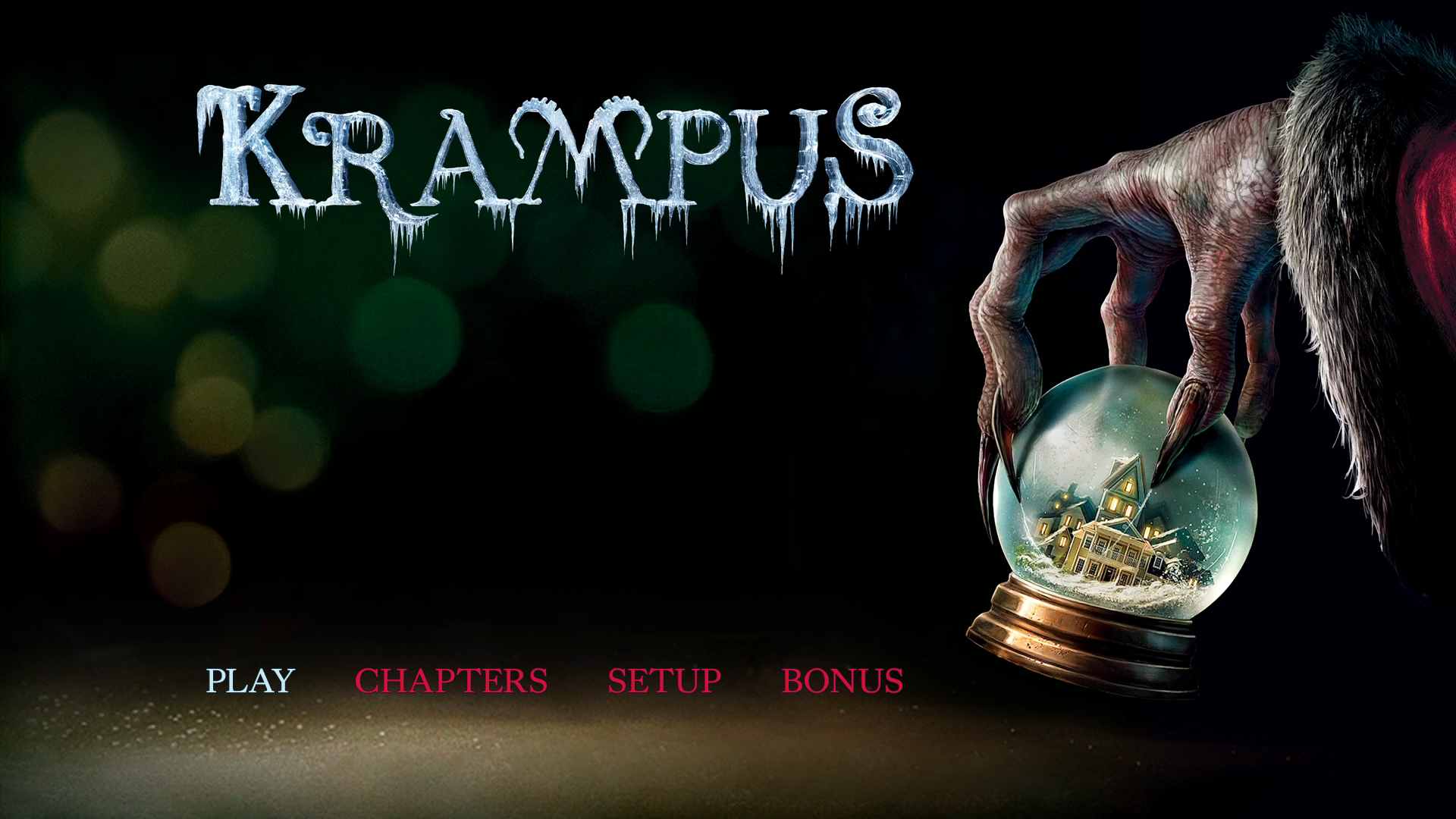 Krampus Naughty Cut Blu-ray menu