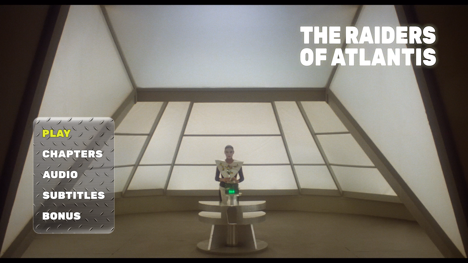 Raiders of Atlantis Blu-ray menu