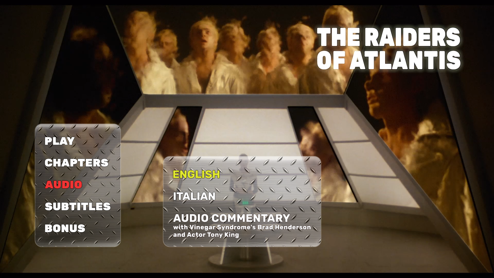 Raiders of Atlantis audio menu