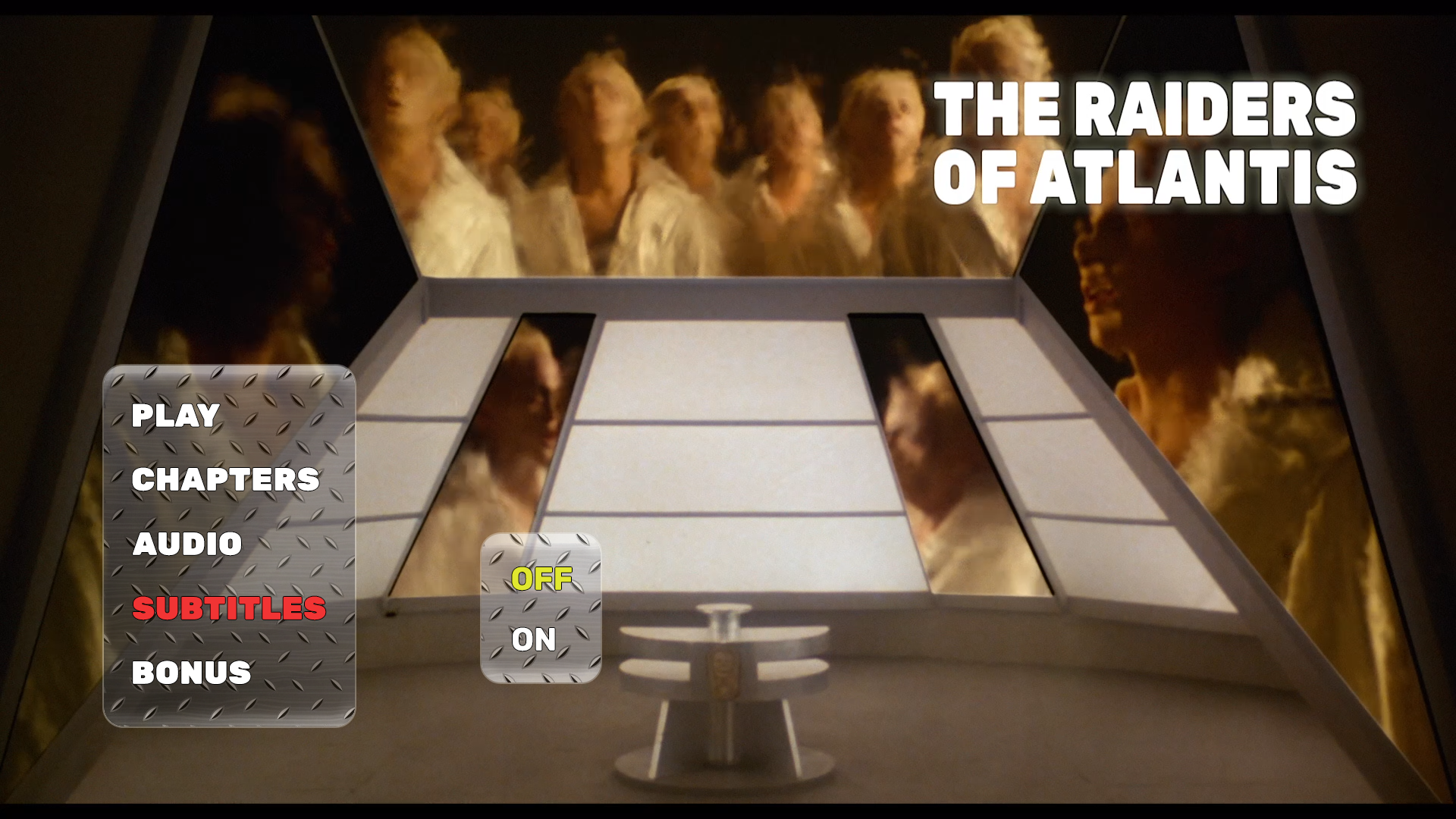 Raiders of Atlantis subtitles menu